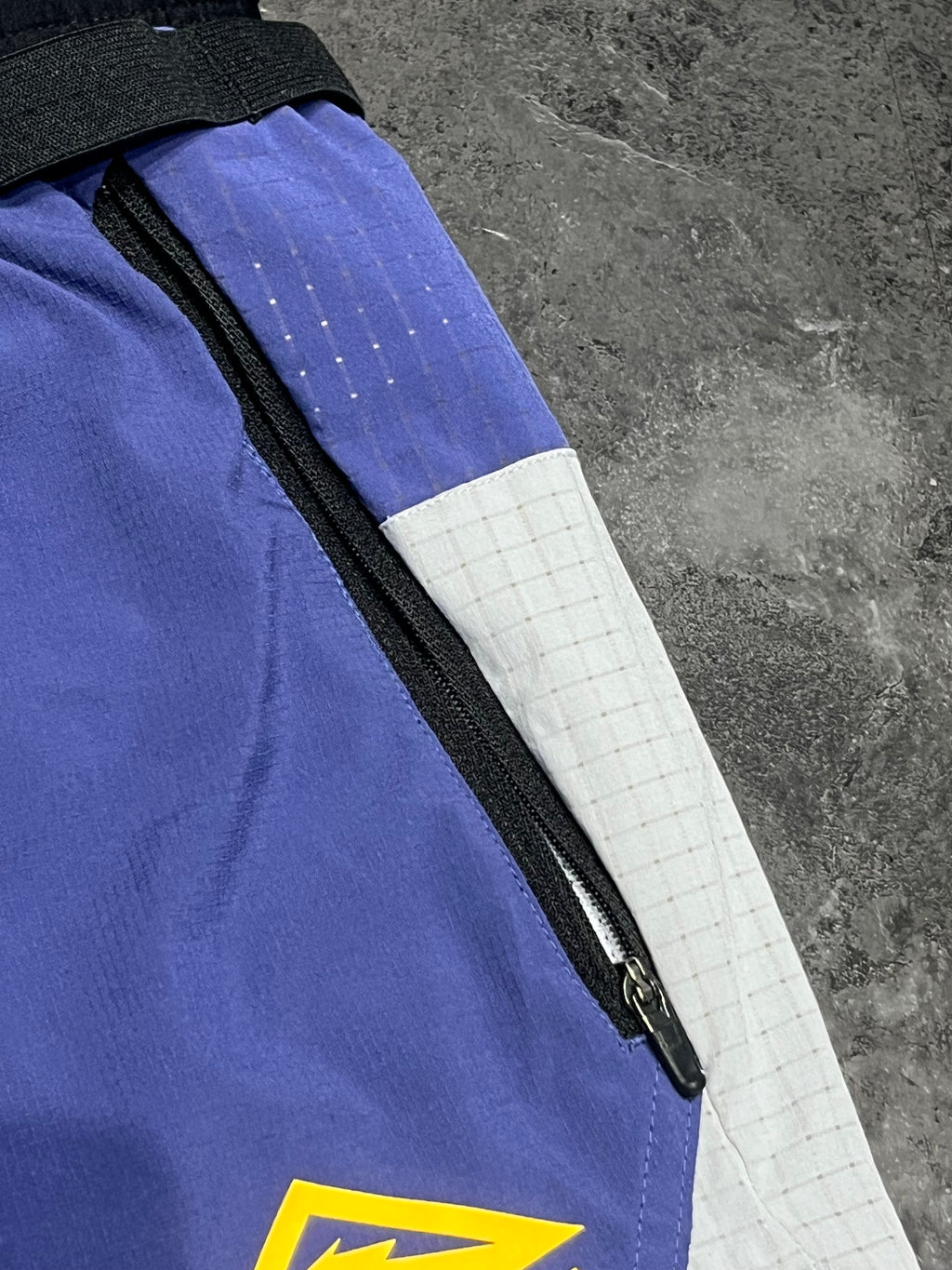 Blue & White Nike Men’s Dri Fit Trail 5” Running Shorts