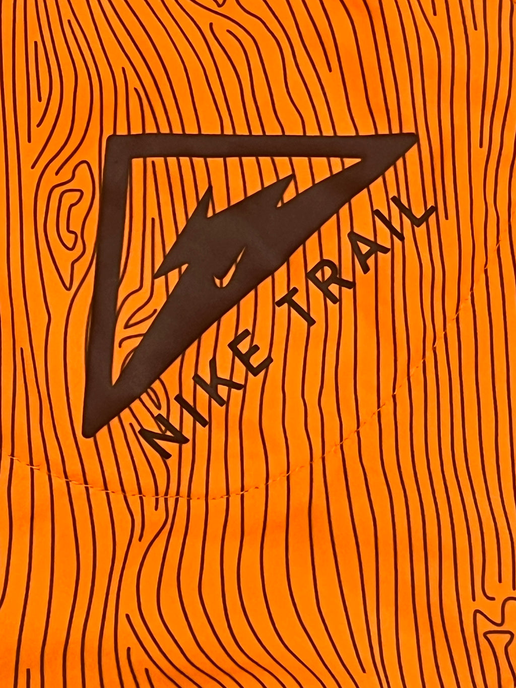 Orange Nike Men’s Dri Fit Trail 5” Brief Lined Running Shorts
