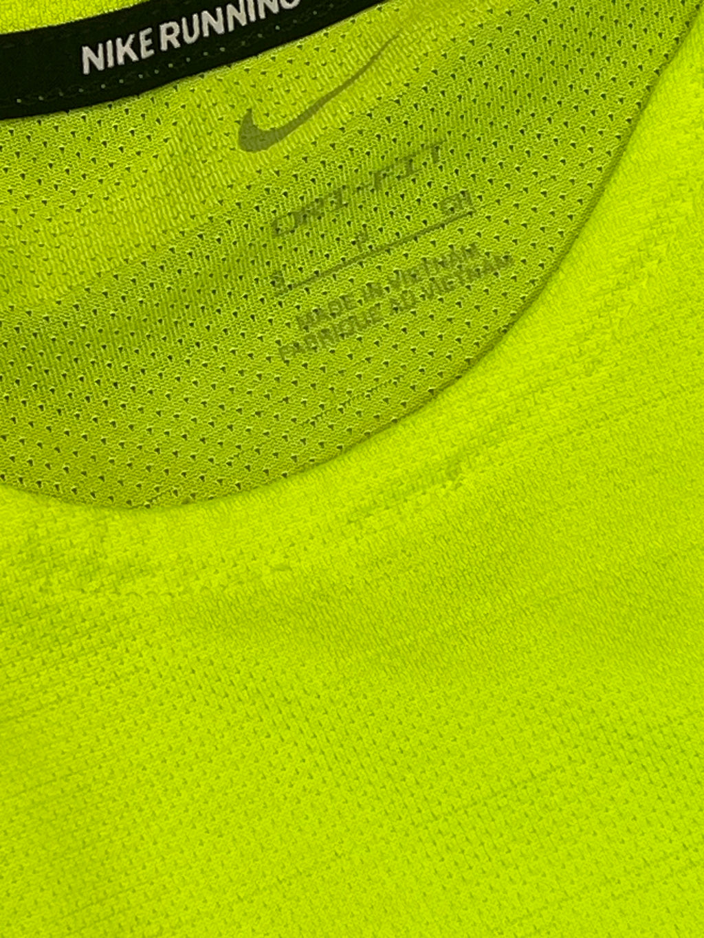Neon Nike Men’s Dri Fit Miler Long Sleeve Running Top