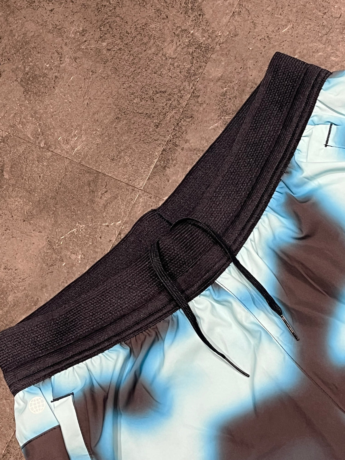 Blue/Black Adidas Men’s Icon Graphic Running Shorts