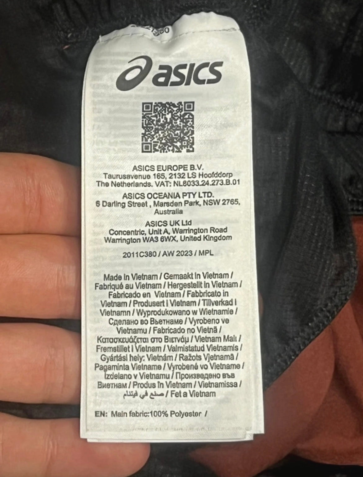 Antique Red Asics Men’s Fujitrail 5” Running Shorts