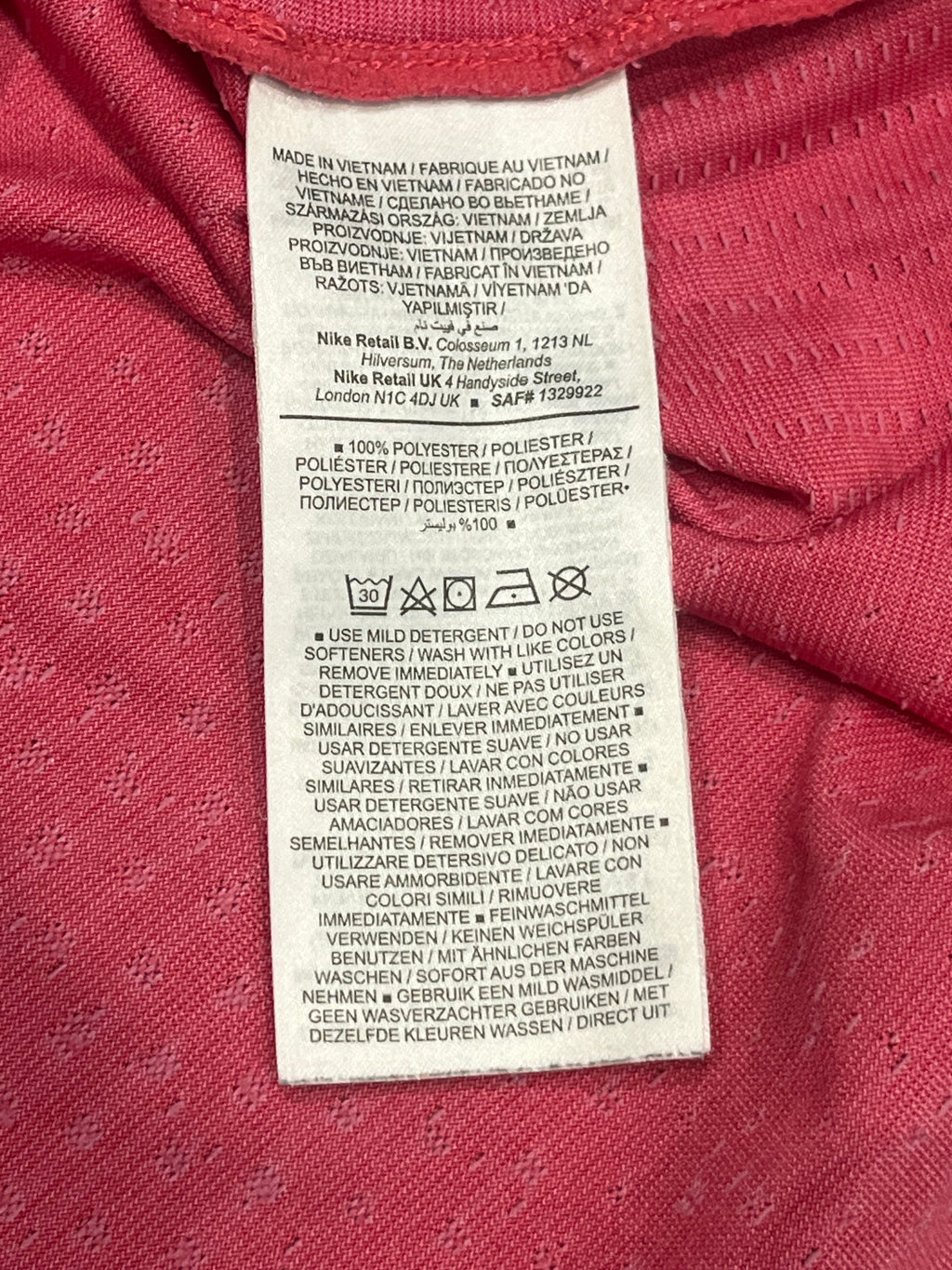 Pink Nike Men’s Dri Fit ADV Running T Shirt