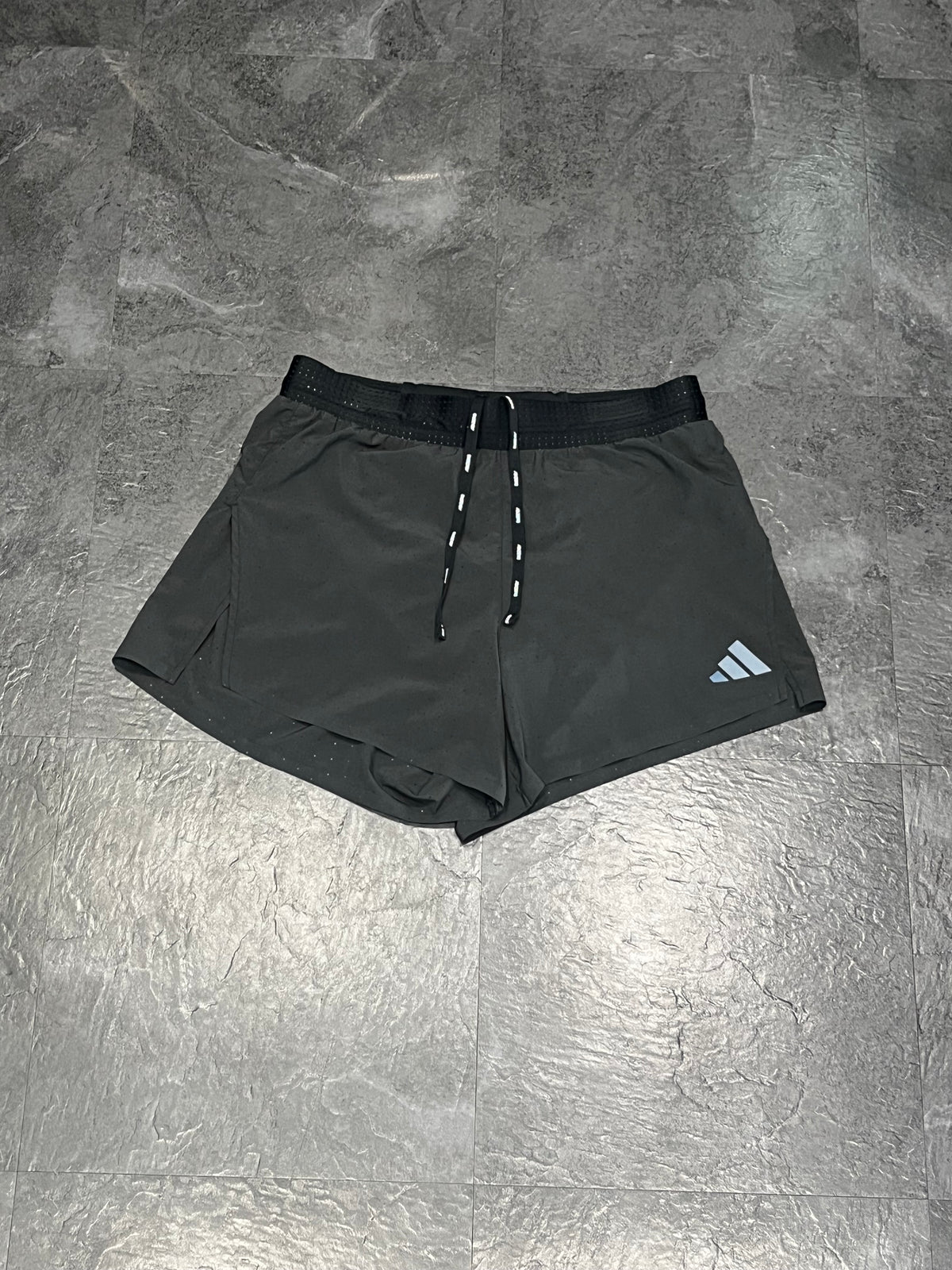 Black Adidas Men’s Adizero 3” Racing Split Shorts