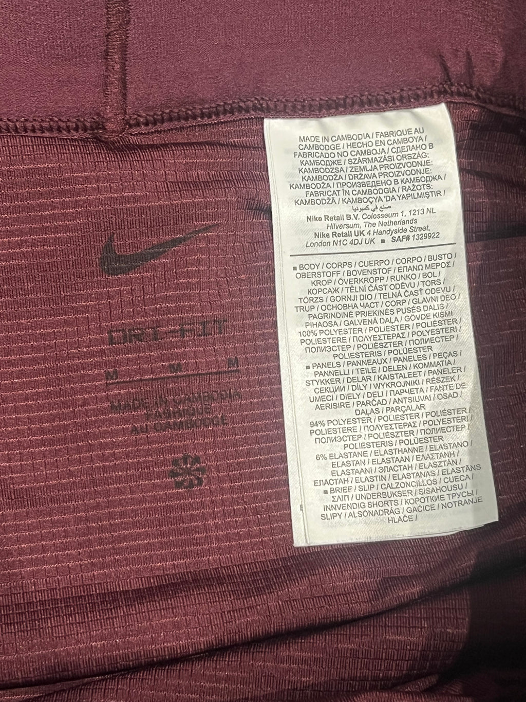 Dark Burgundy Nike Men’s Dri Fit Flex Stride 5” Brief Lined Running Shorts
