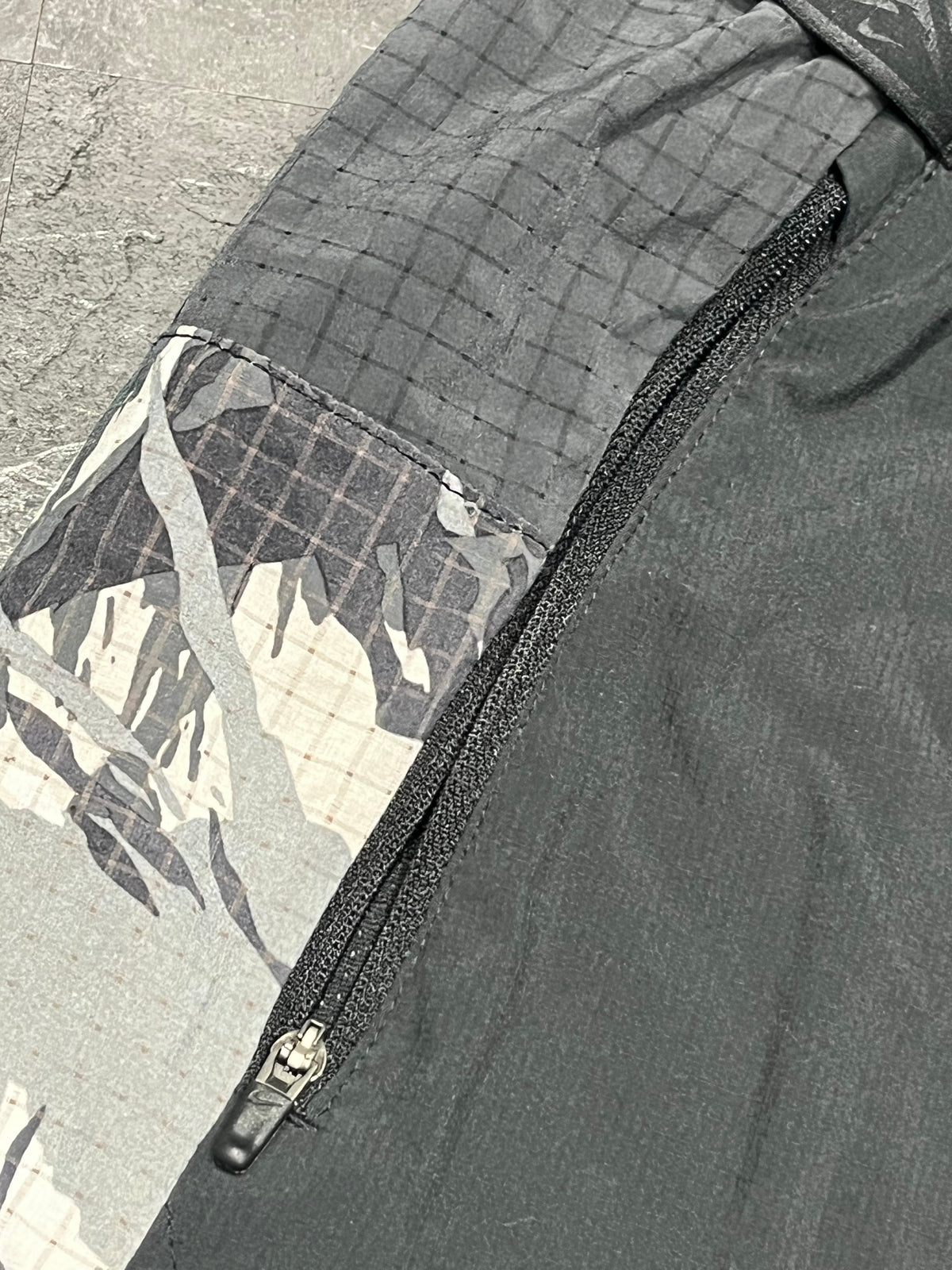 Black & White Camo Nike Men’s Dri Fit Trail 5” Brief Lined Running Shorts