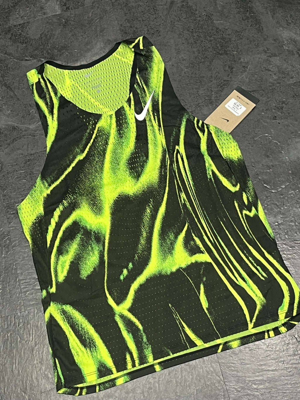 Black & Volt Green Nike Men’s Dri Fit ADV Aeroswift Racing Singlet