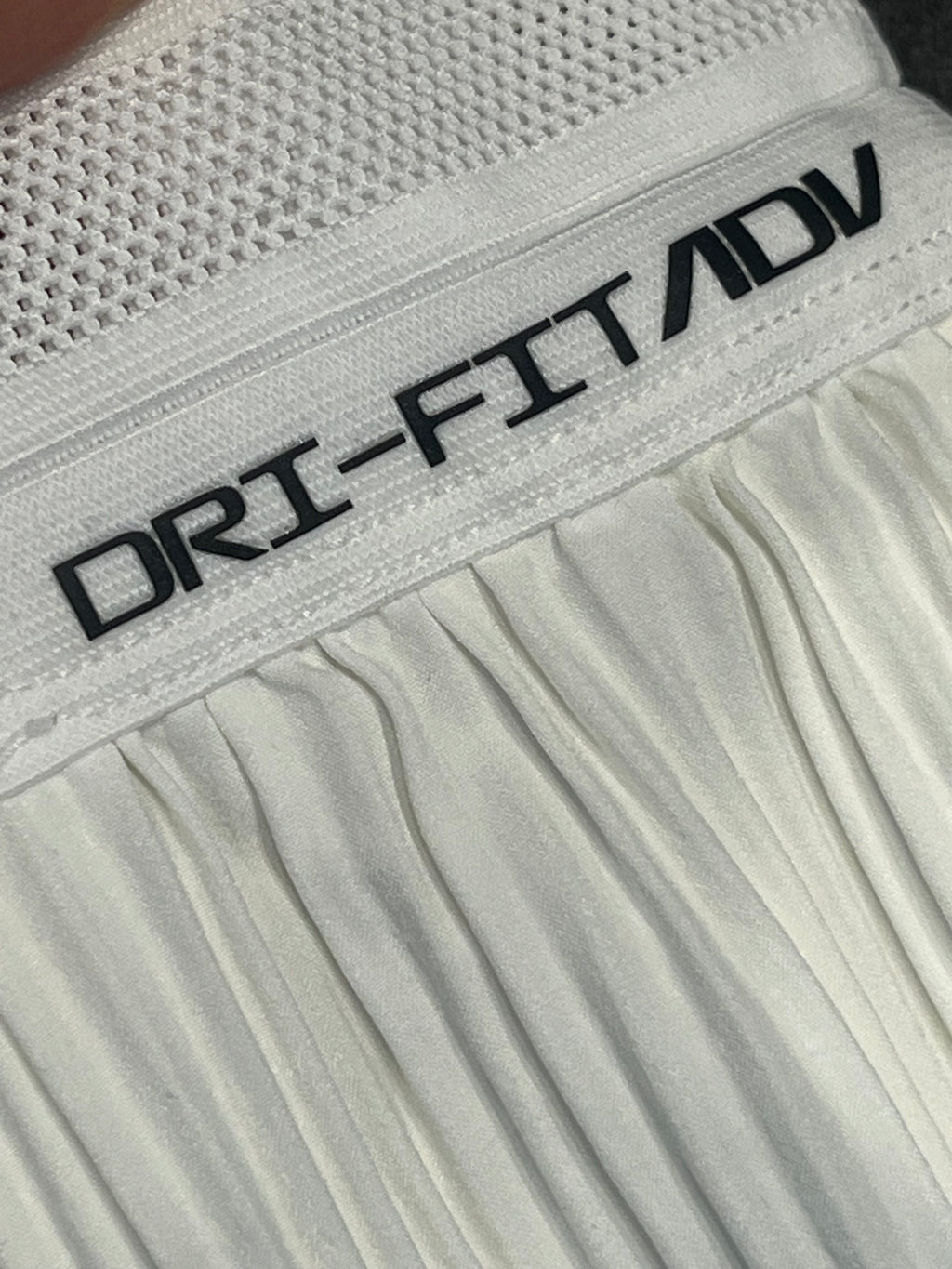 White Nike Women’s Dri Fit ADV 3” Racing Split Shorts