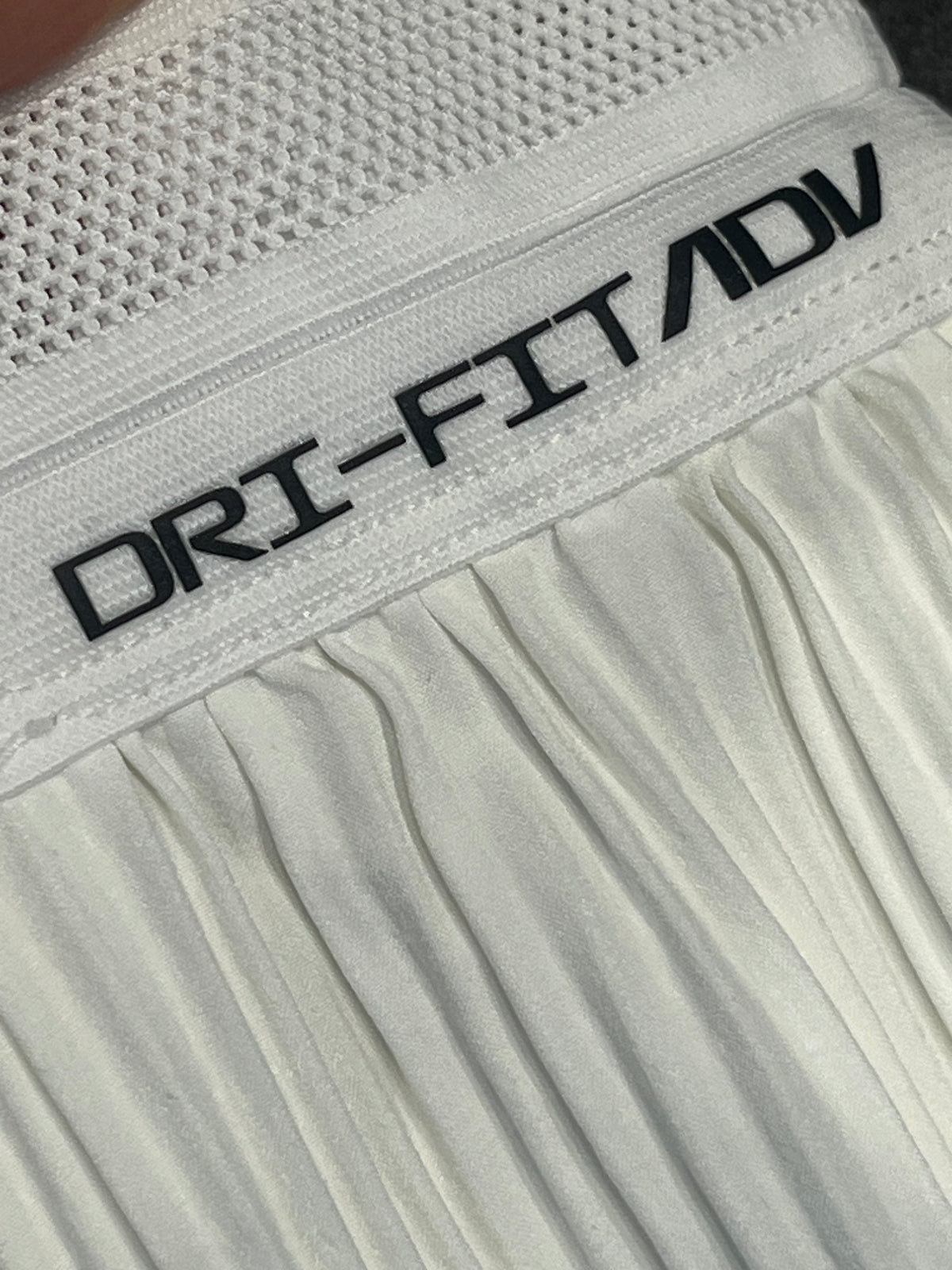 White Nike Women’s Dri Fit ADV 3” Racing Split Shorts