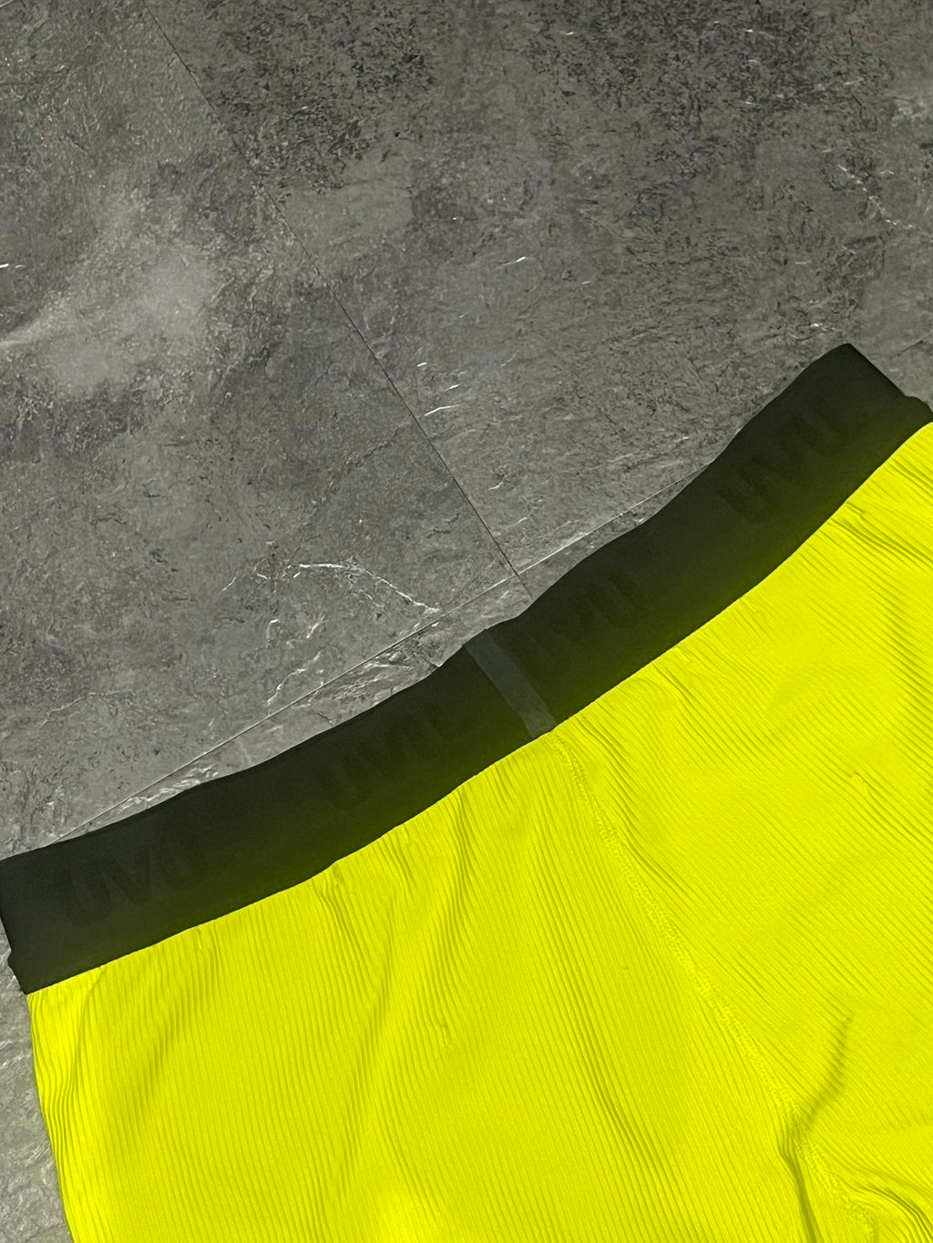 Yellow UVU Men’s Performance Racing 1/2 Tights