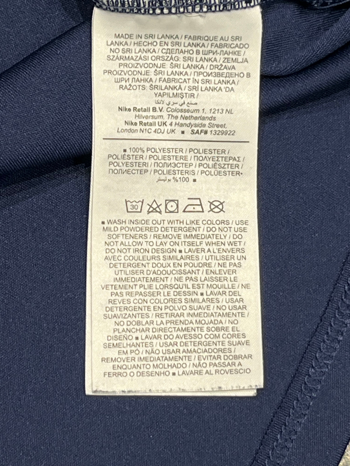 Navy Blue Nike Men’s Dri Fit Running Division T Shirt