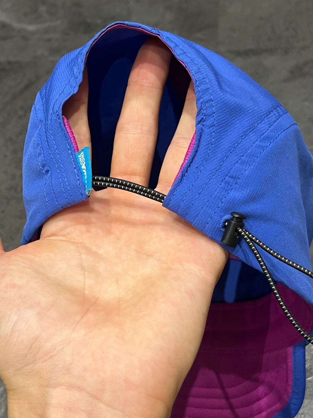 Blue & Purple Hoka Unisex Packable Trail Running Cap