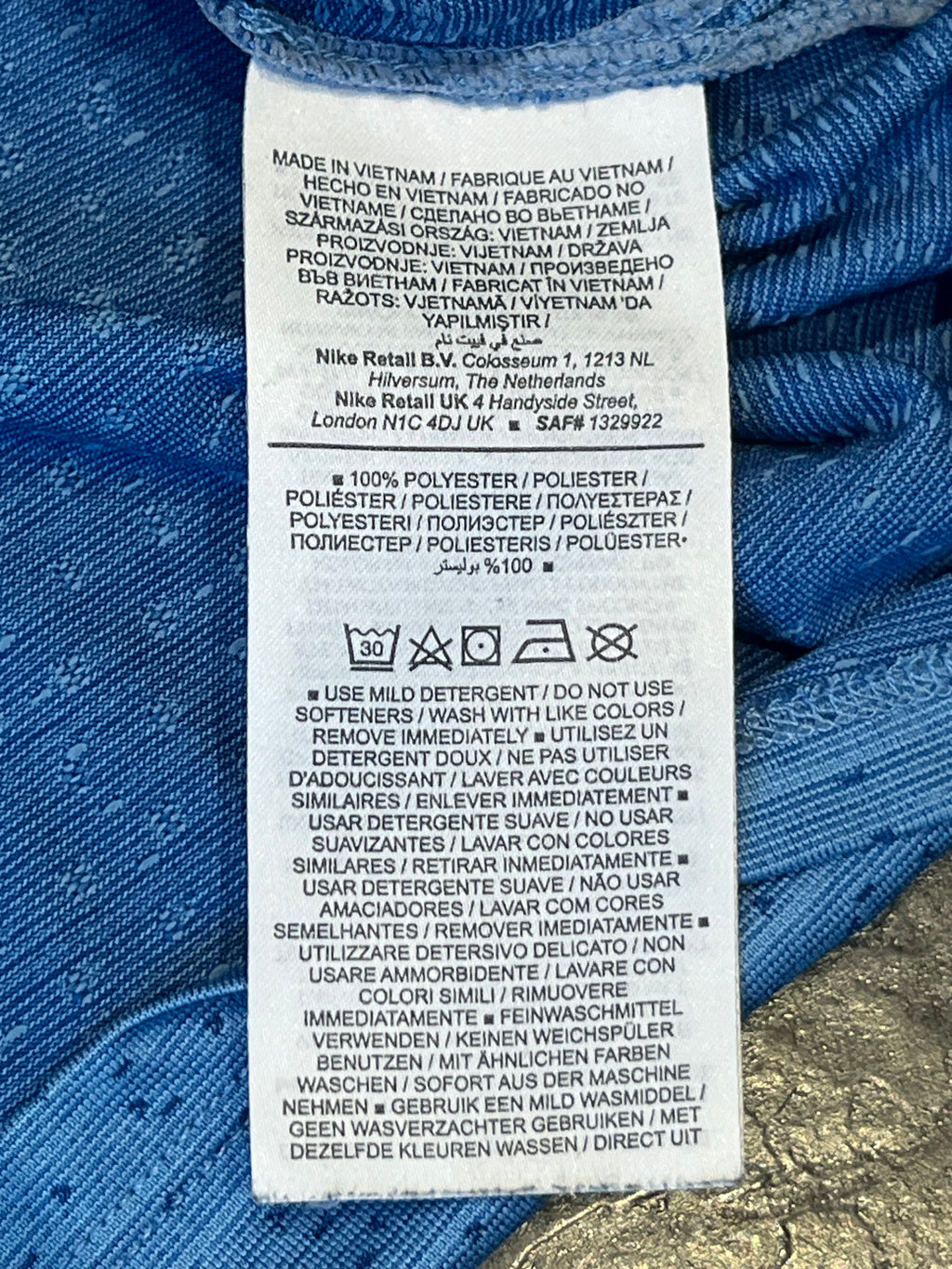 Blue Nike Men’s Dri Fit ADV Running T Shirt