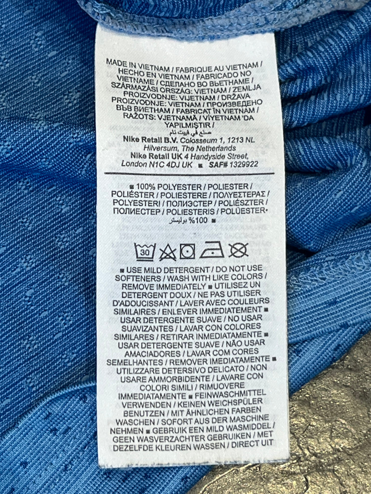 Blue Nike Men’s Dri Fit ADV Running T Shirt