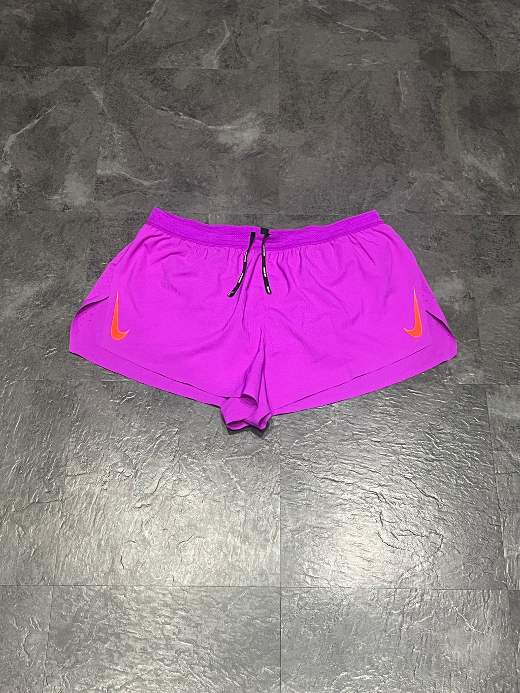 Purple Nike Men’s Dri Fit ADV Aeroswift 2” Racing Split Shorts