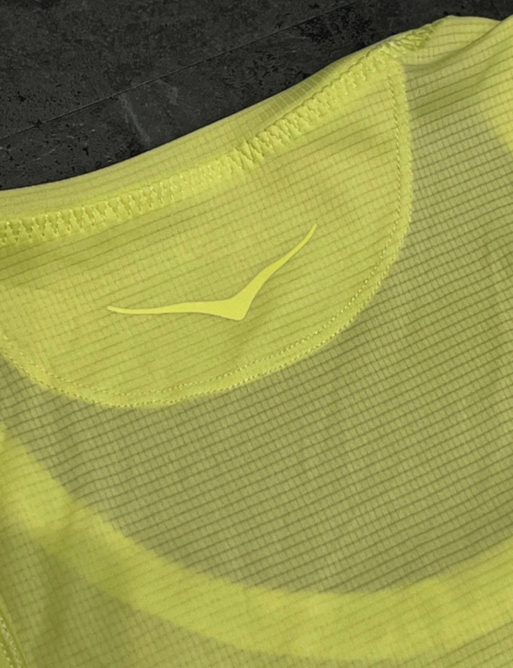 Neon Yellow Hoka One One Men’s Race Day Vest / Singlet