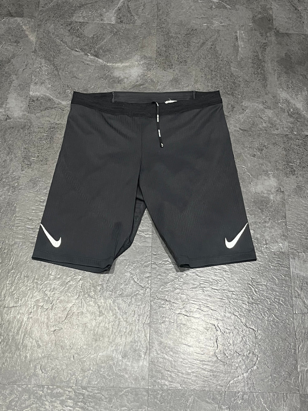 Black Nike Men’s Dri Fit ADV Aeroswift Racing 1/2 Tights