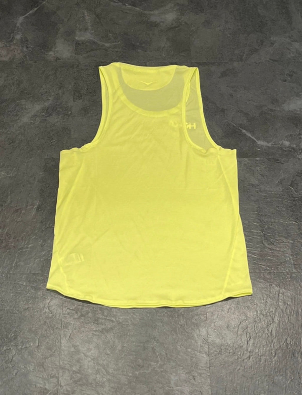 Neon Yellow Hoka One One Men’s Race Day Vest / Singlet
