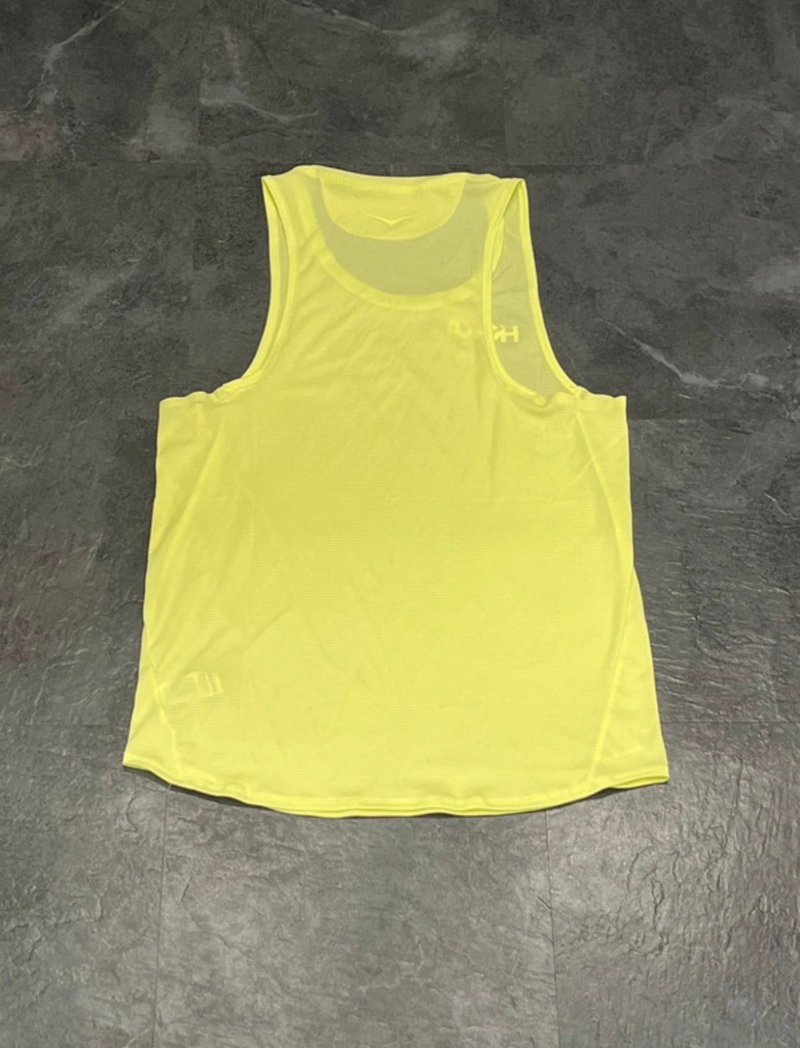 Neon Yellow Hoka One One Men’s Race Day Vest / Singlet