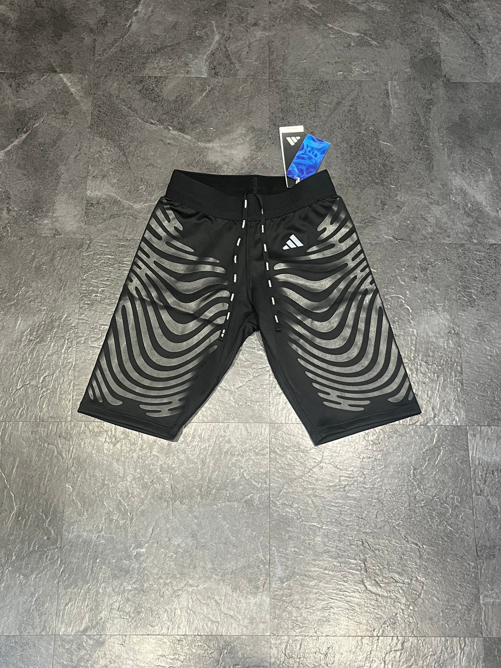 Black Adidas Adizero Men’s Rheon Control Racing 1/2 Tights