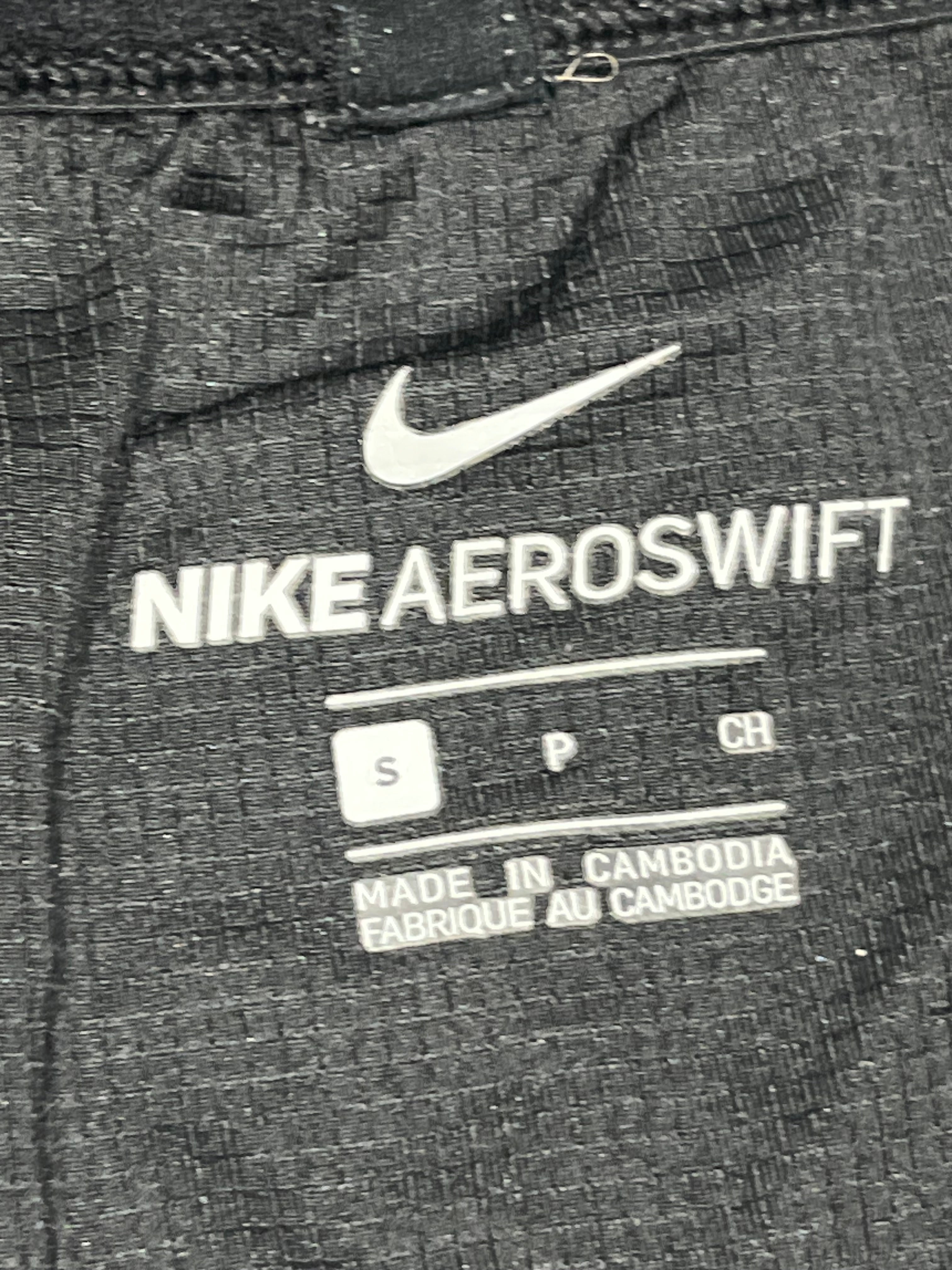 Black Nike Mens Dri Fit ADV Aeroswift 2”Racing Split Shorts