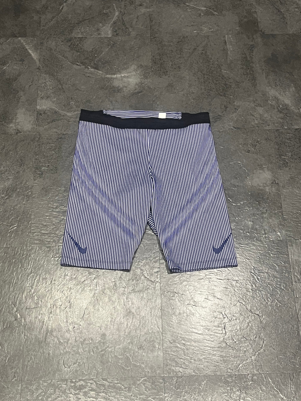 Blue Nike Men’s Dri Fit ADV Aeroswift Racing 1/2 Tights