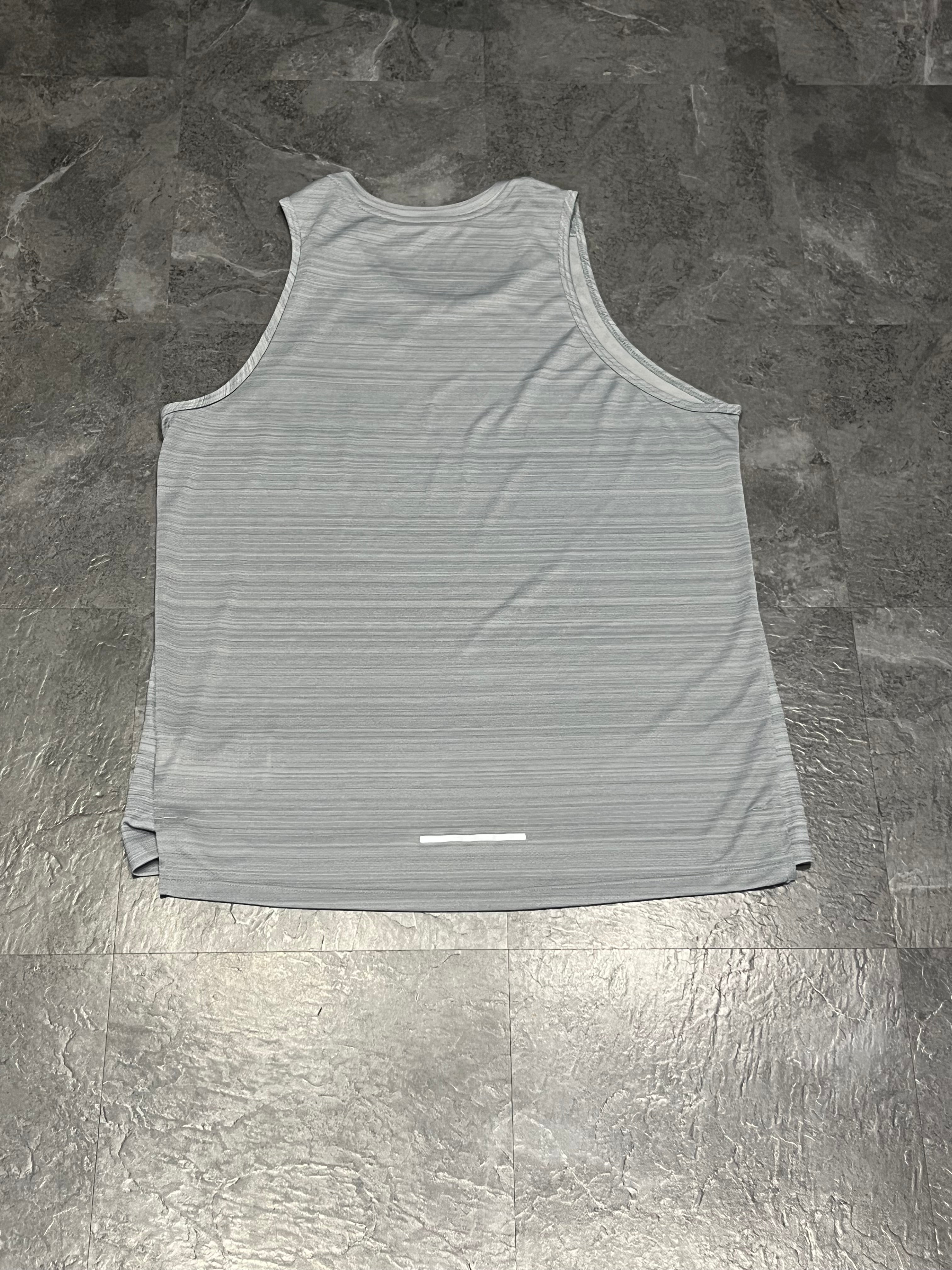 Grey Nike Men’s Dri Fit Miler Running Vest