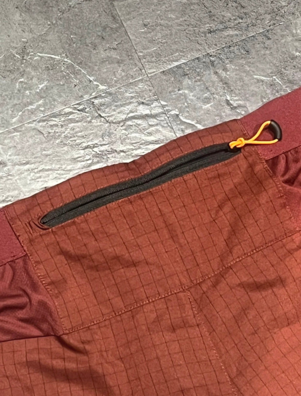 Antique Red Asics Men’s Fujitrail 5” Running Shorts
