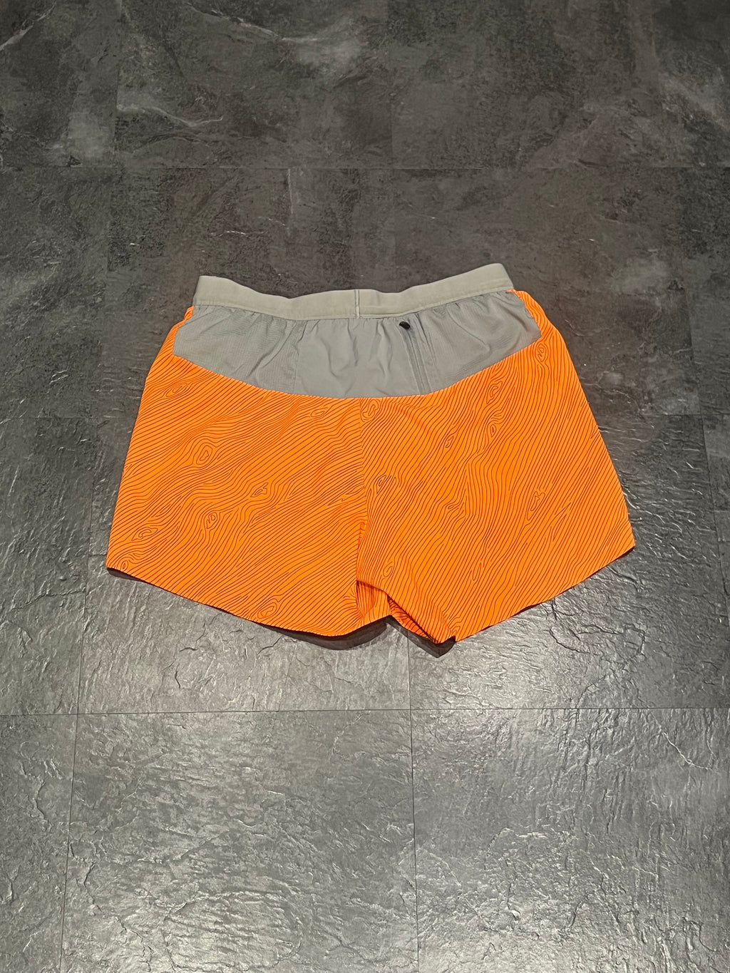 Orange Nike Men’s Dri Fit Trail 5” Brief Lined Running Shorts