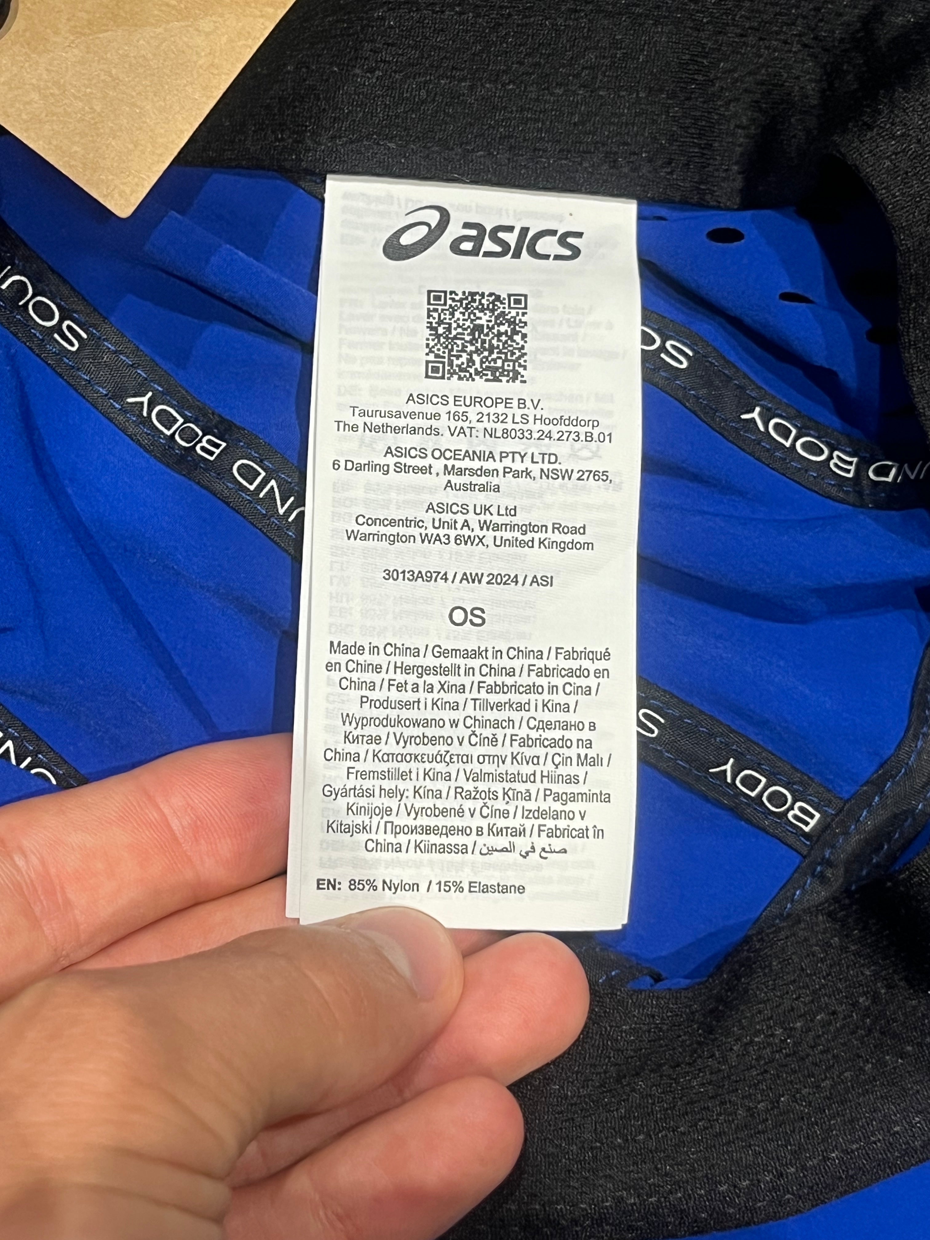 Blue ASICS Ultra Lightweight Running Cap