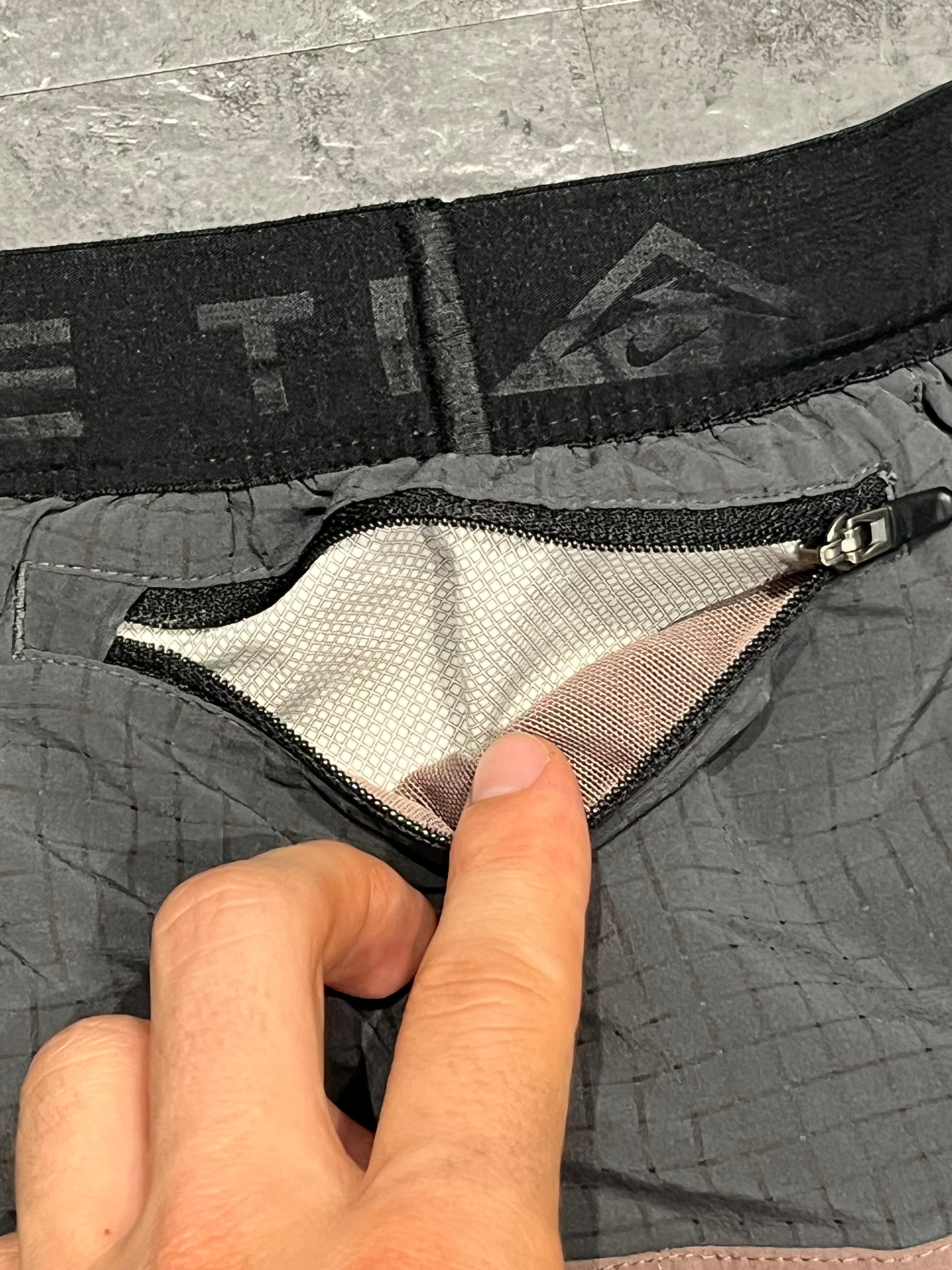 Taupe & Smoke Grey Nike Men’s Dri Fit Trail 5” Brief Lined Shorts