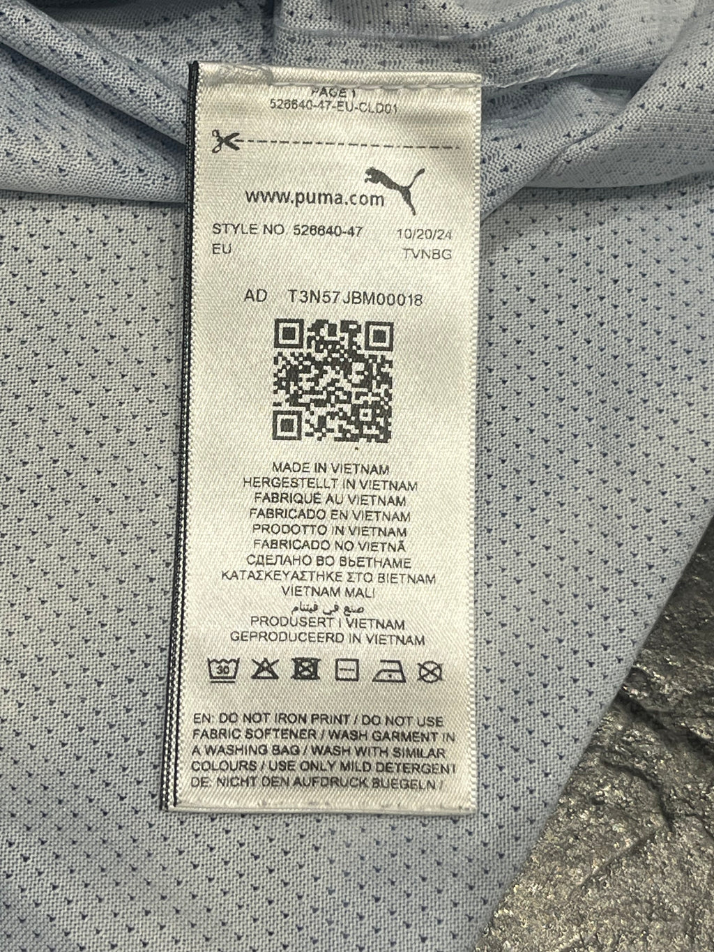 Cool Blue & White Puma Raceday Ultraspun Racing Singlet