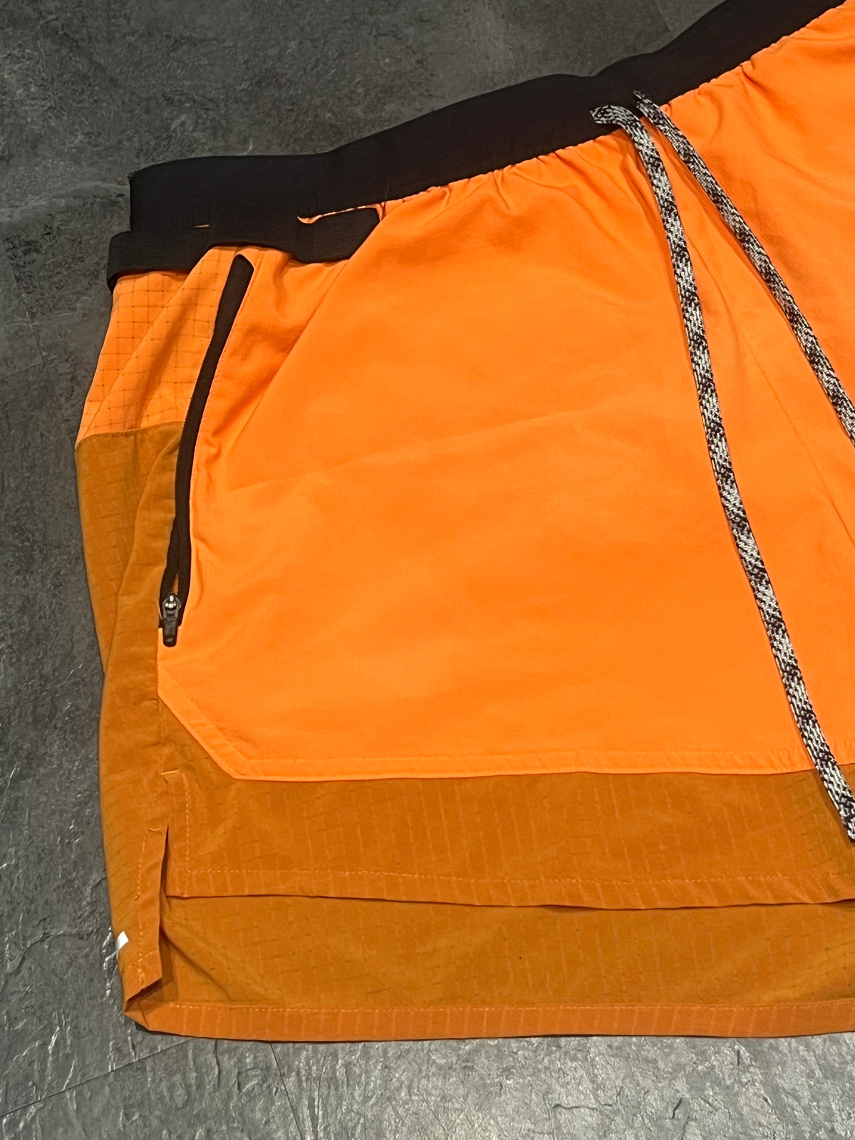 Orange Nike Men’s Dri Fit Trail 5” Brief Lined Running Shorts