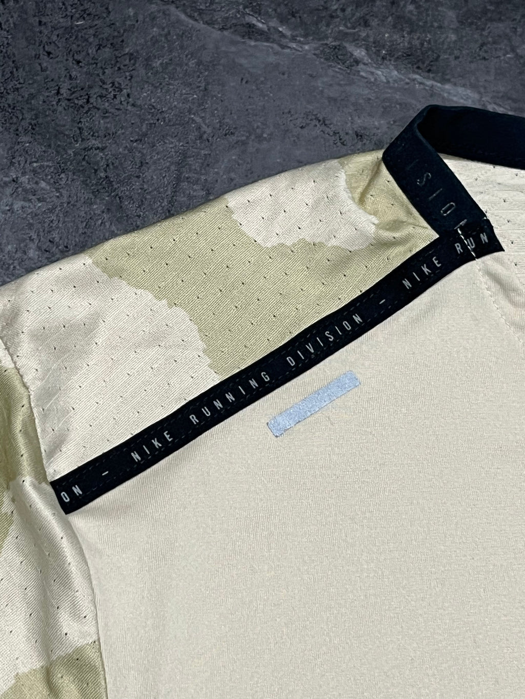 Beige Nike Men’s Dri Fit Rise 365 Running Division T Shirt