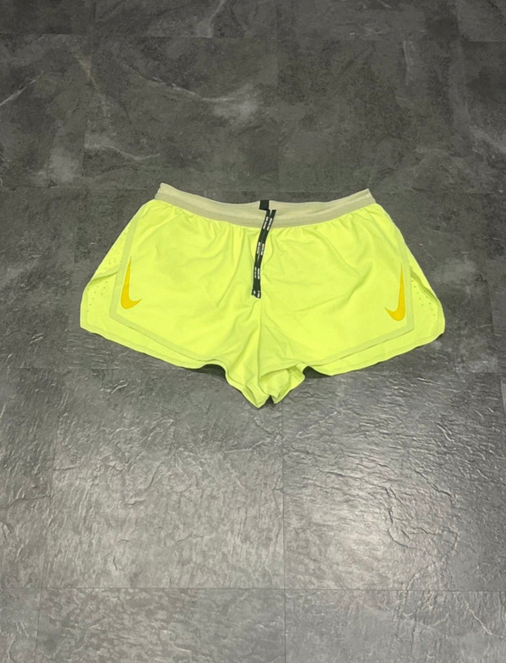Neon Nike Men’s Dri Fit ADV Aeroswift 2” Racing Split Shorts