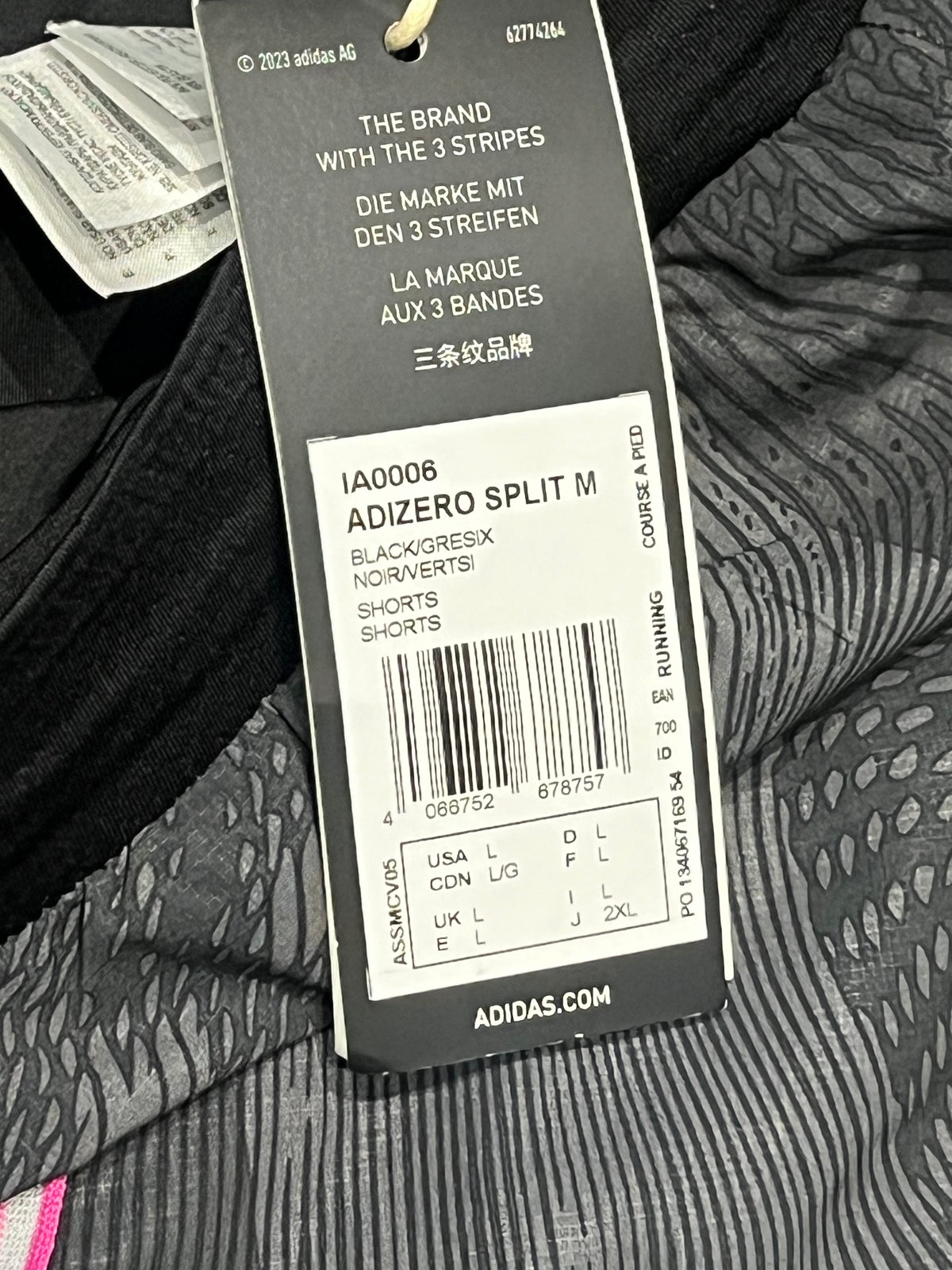 Adidas Adizero Men’s Pro Elite 3” Racing Split Shorts