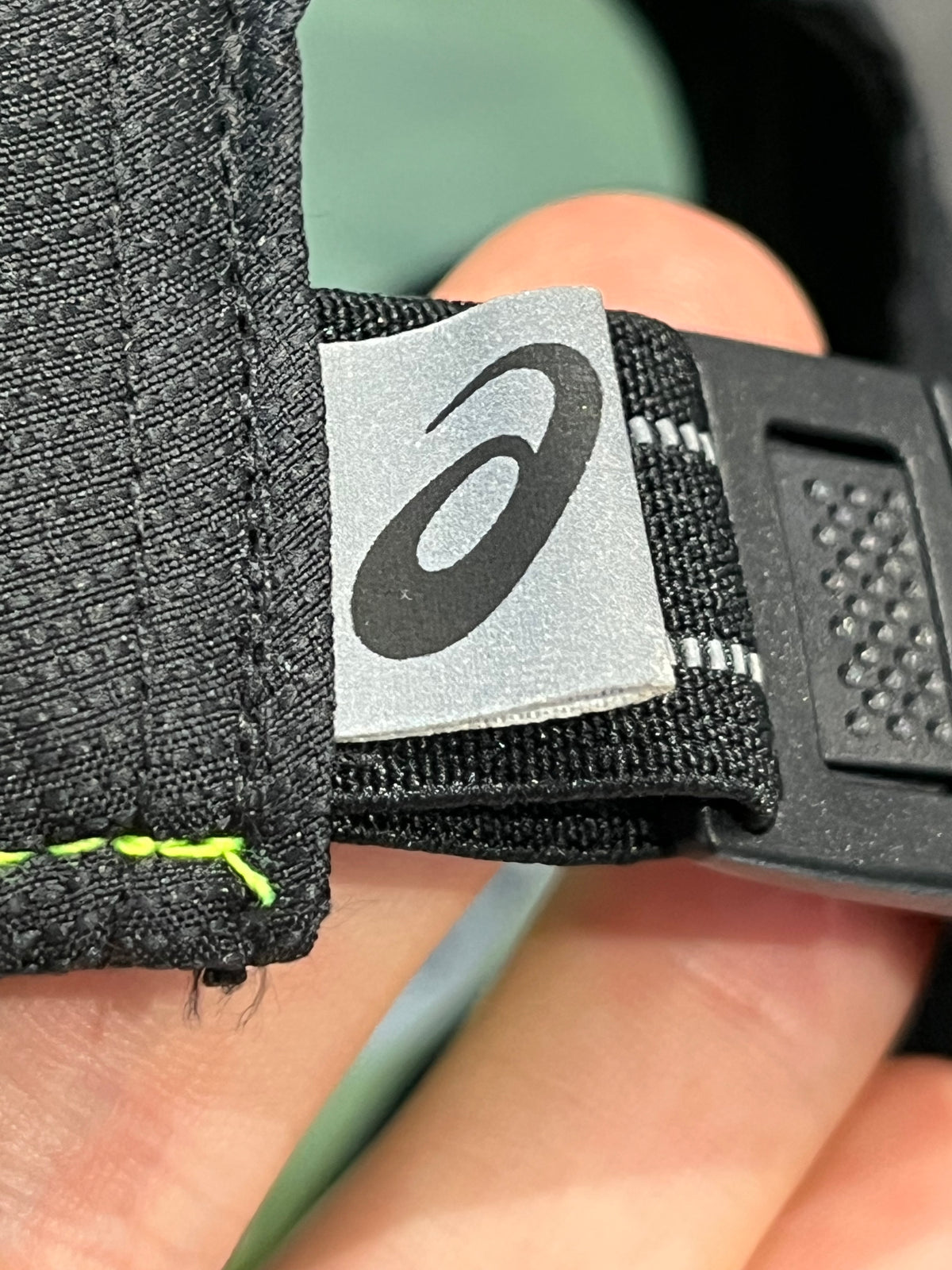 Light Green/Bright Yellow/Black Asics 5 Panel Running Cap - Unisex