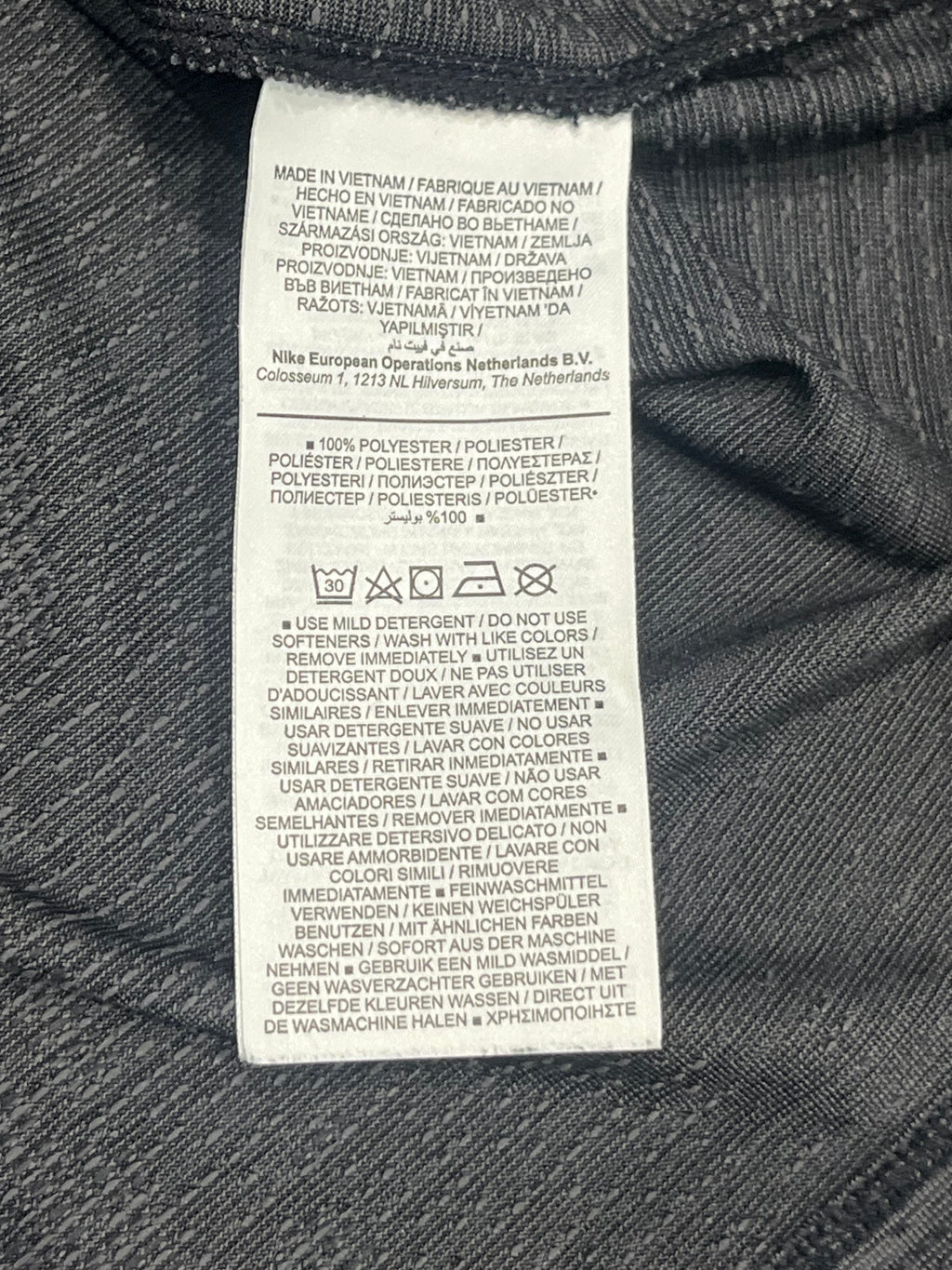 Dark Grey Nike Men’s Dri Fit ADV Running Singlet