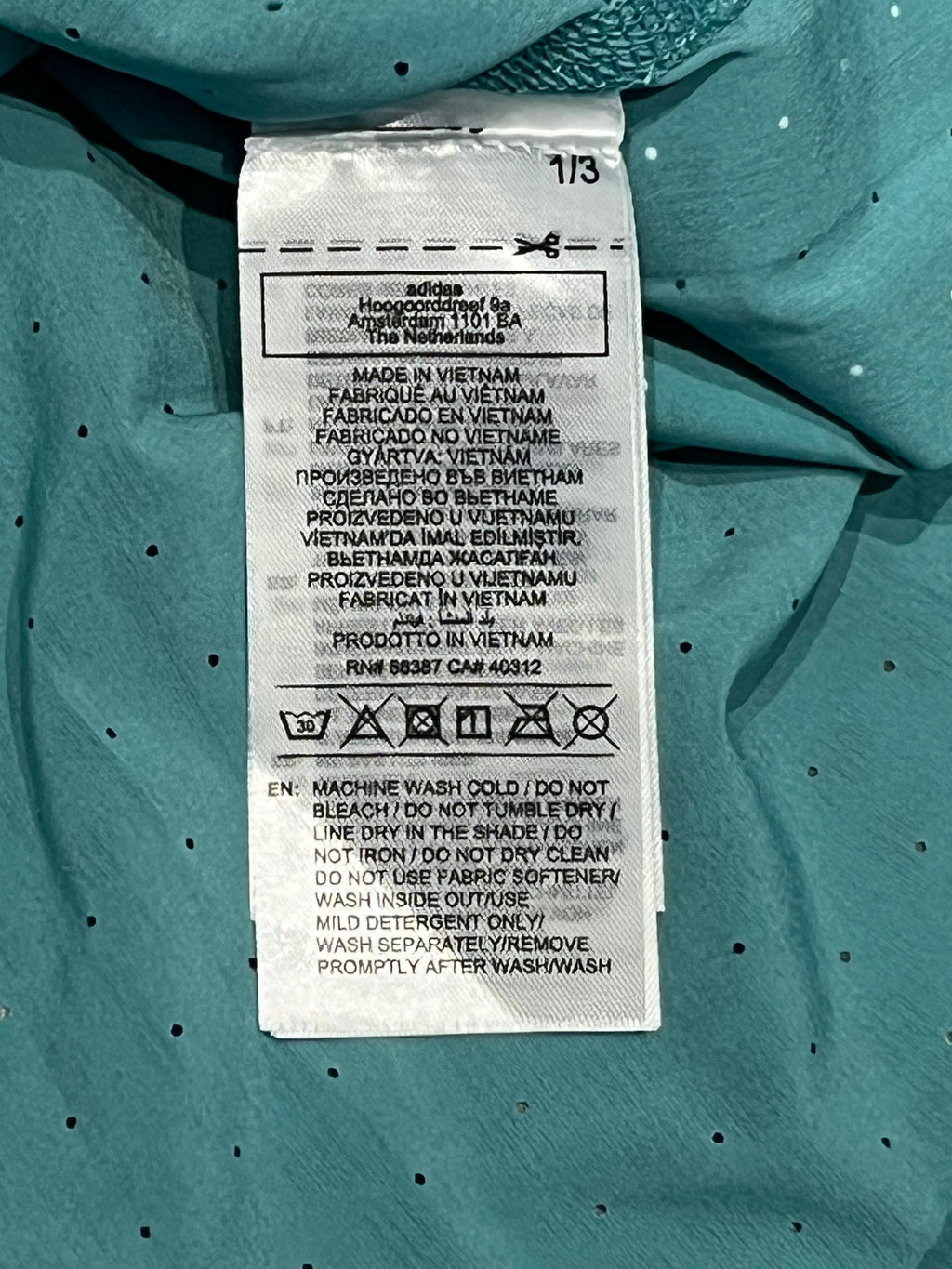 Teal Adidas Men’s Adizero Promo Racing Singlet