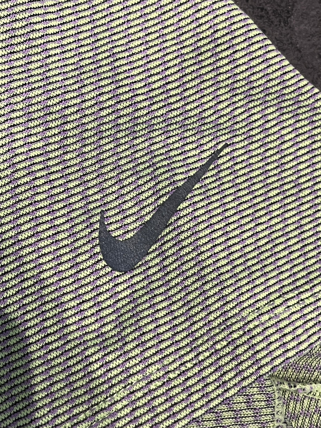Green & Purple Nike Men’s Dri Fit ADV Running Division T Shirt