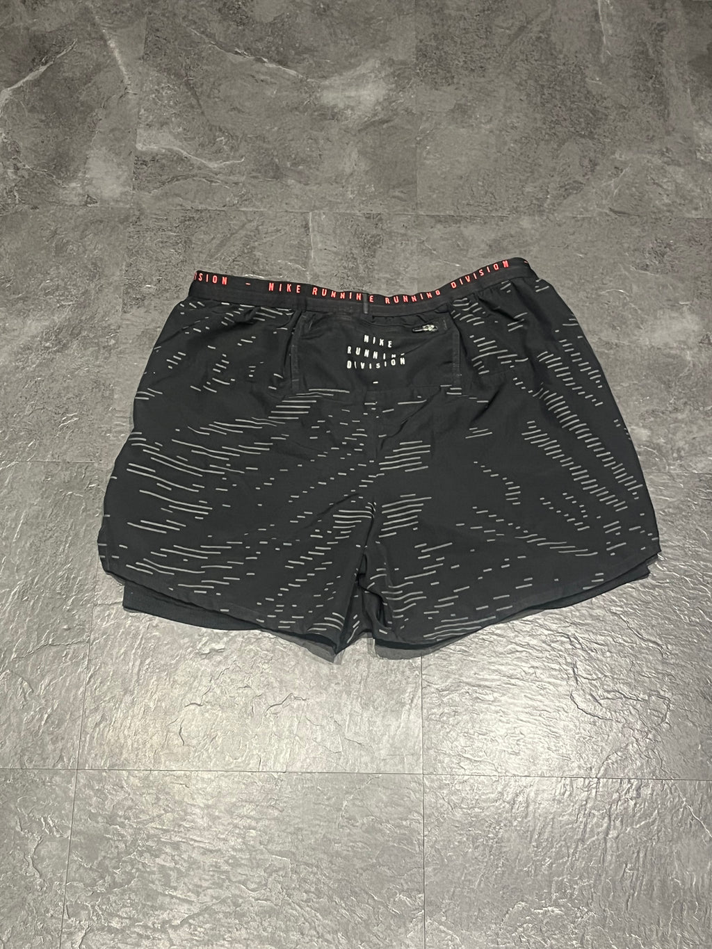 Black & Red Nike Men’s Dri Fit Running Division 5” 2IN1 Running Shorts