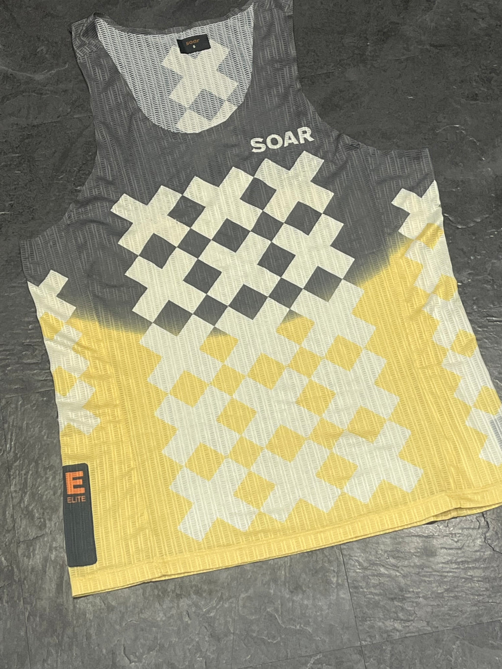 Yellow/Grey SOAR Men’s Elite Racing Singlet