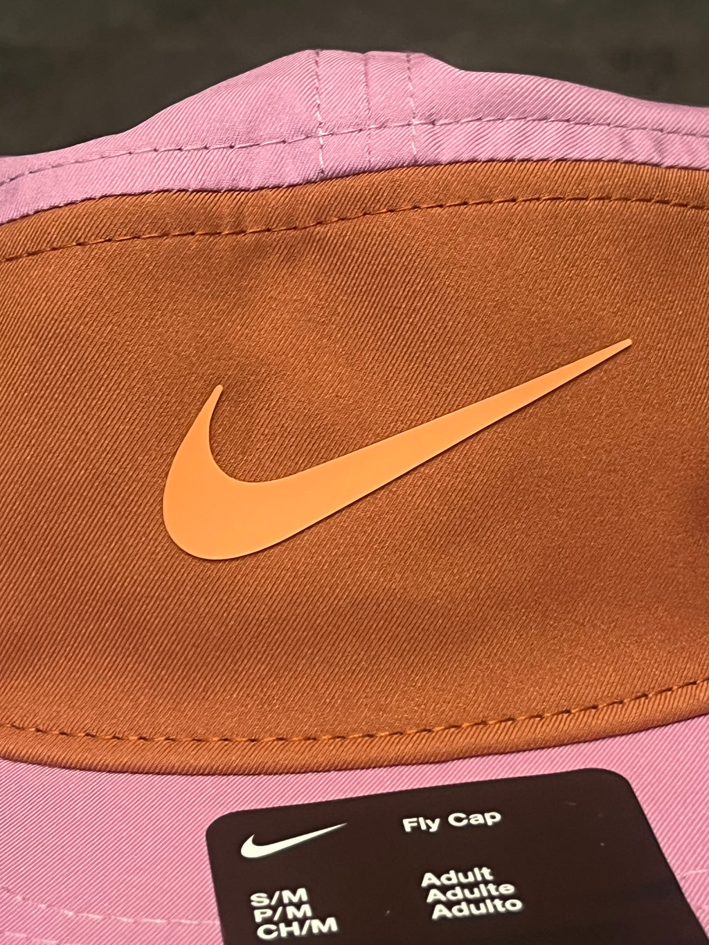 Light Magenta / Dusty Peach Nike Fly Unstructured Running Cap - Unisex