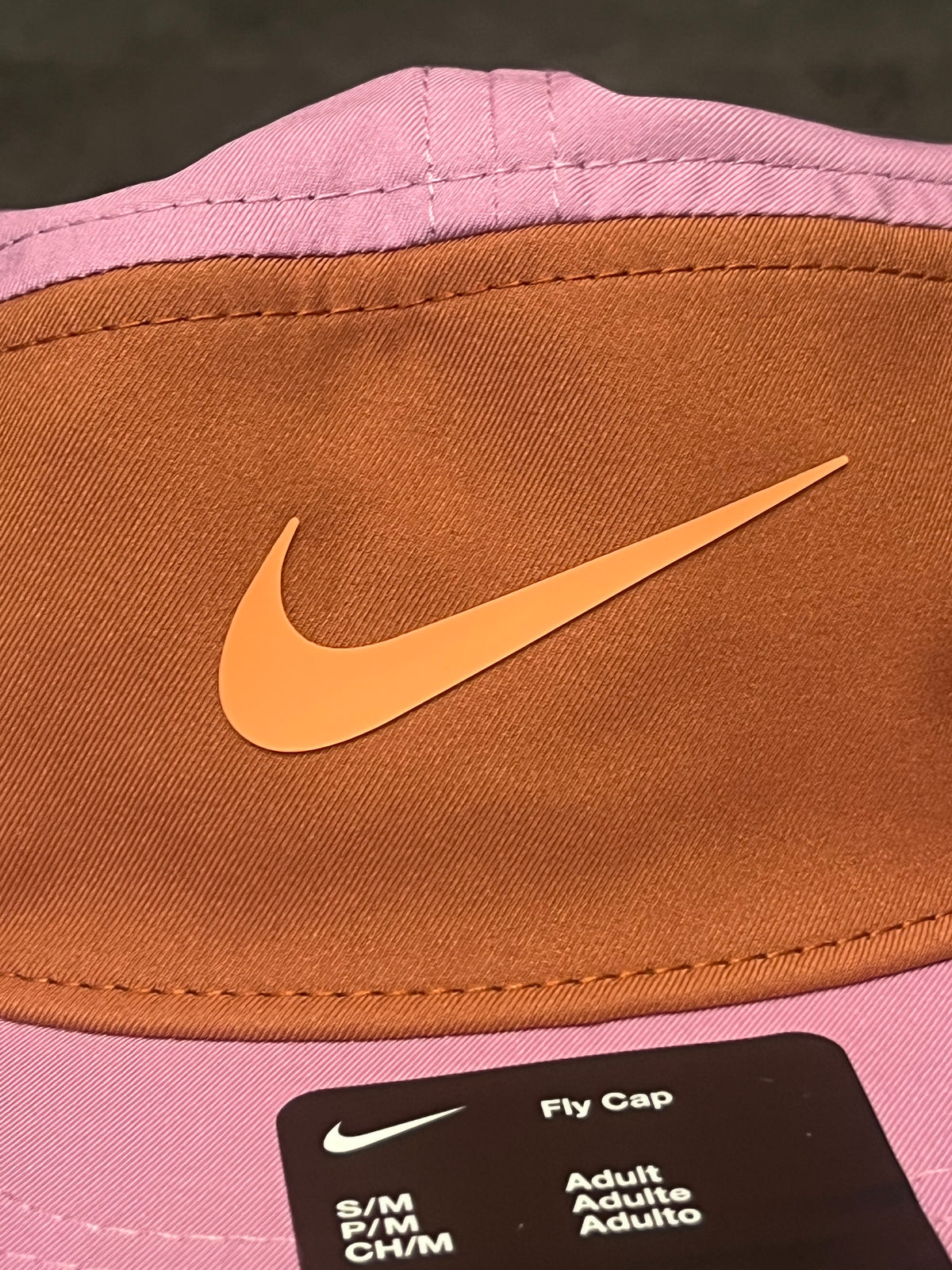 Light Magenta / Dusty Peach Nike Fly Unstructured Running Cap - Unisex