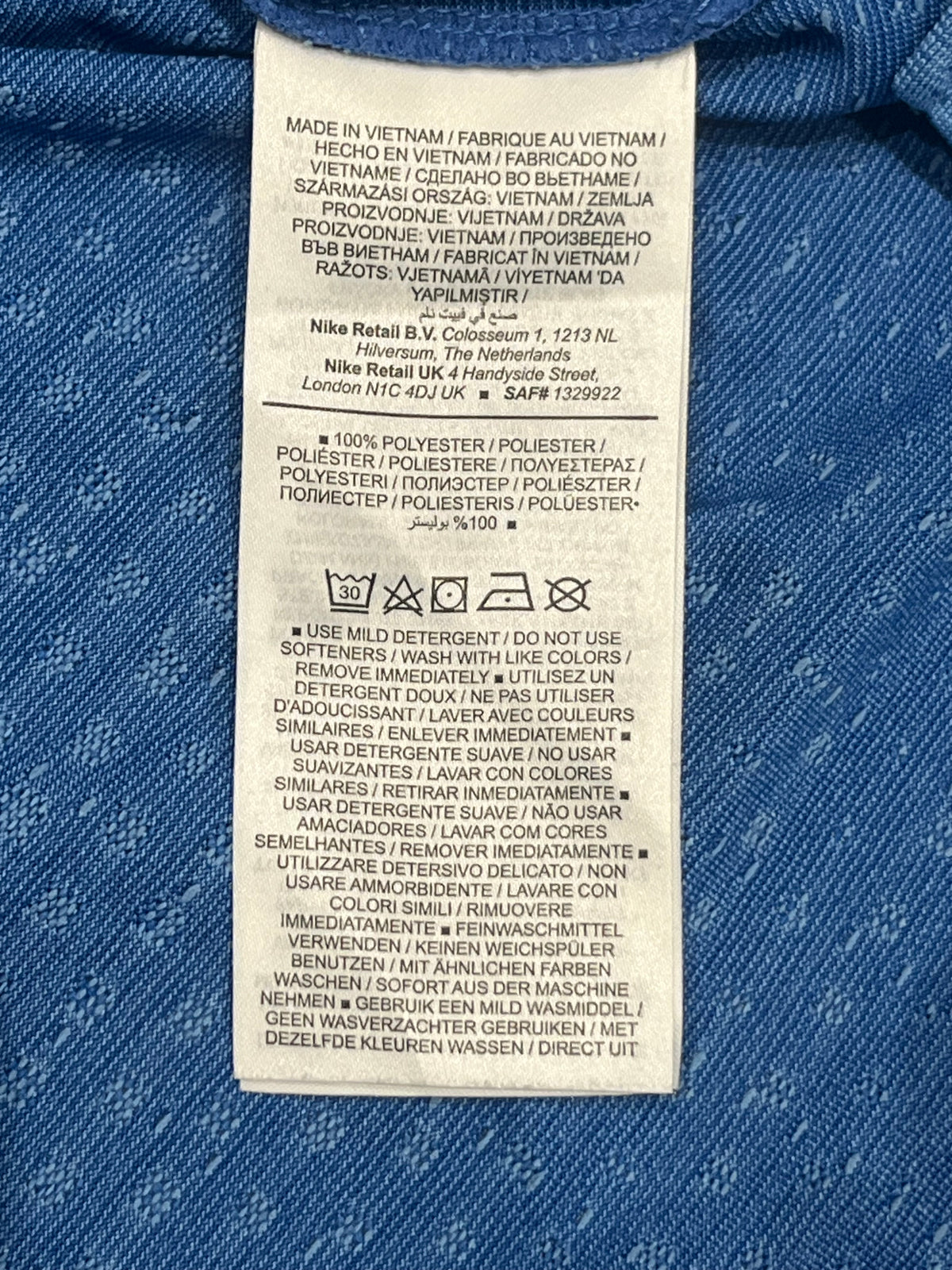 Blue Nike Men’s Dri Fit ADV Running T Shirt