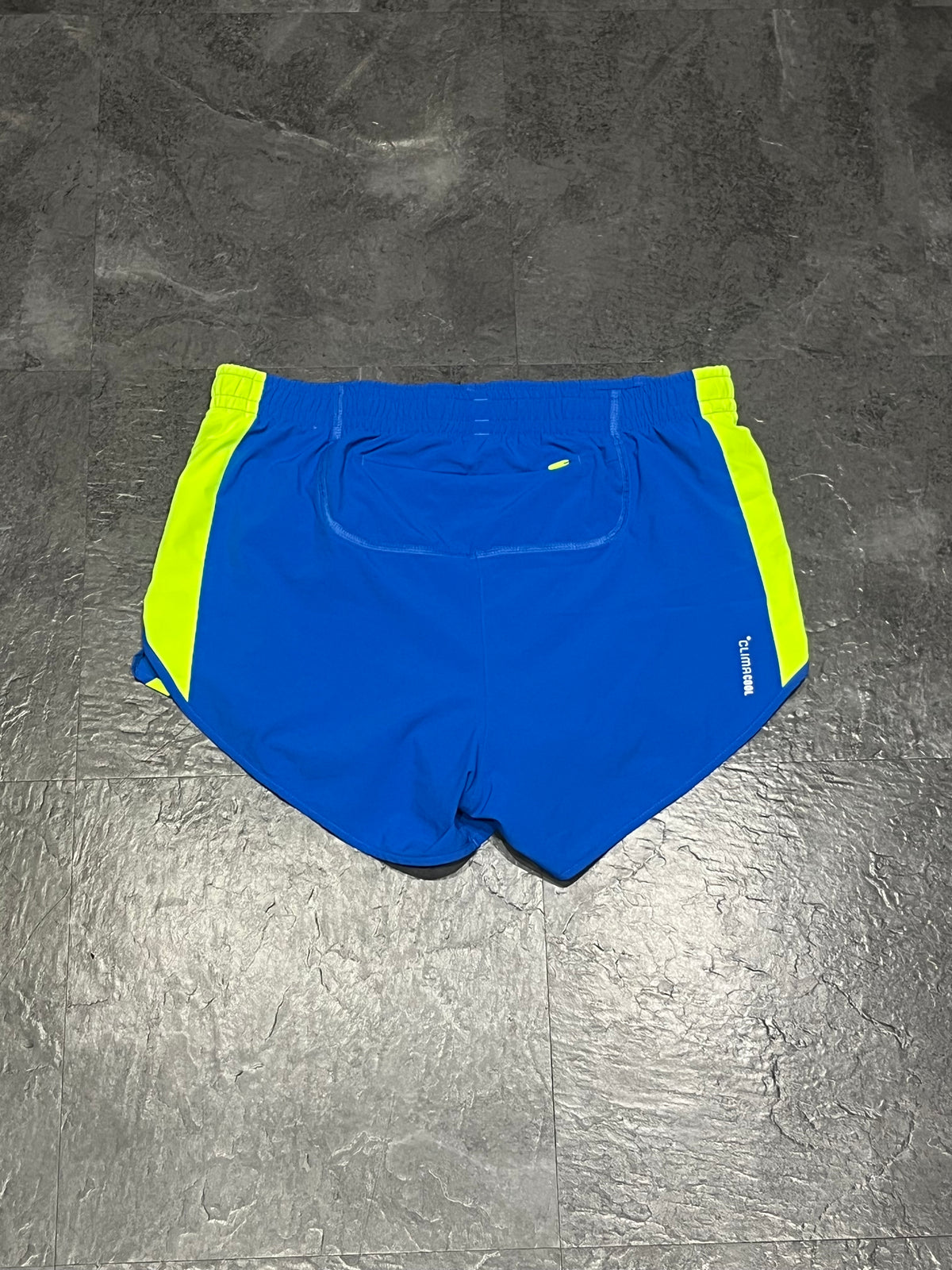 Blue & Lime Adidas Adizero Men’s 3” Brief Lined Racing Split Shorts