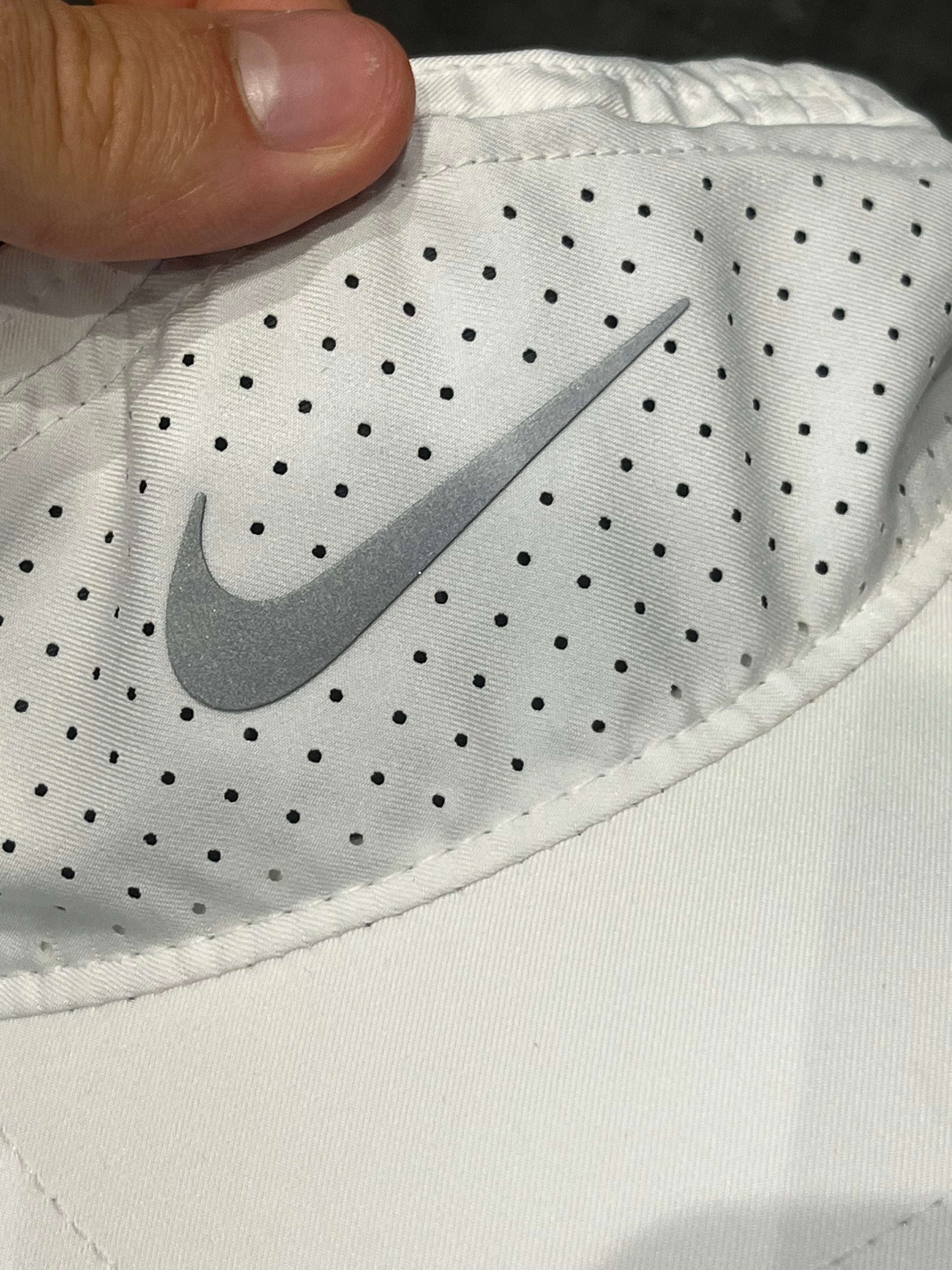 White Nike Dri Fit ADV Fly Running Cap
