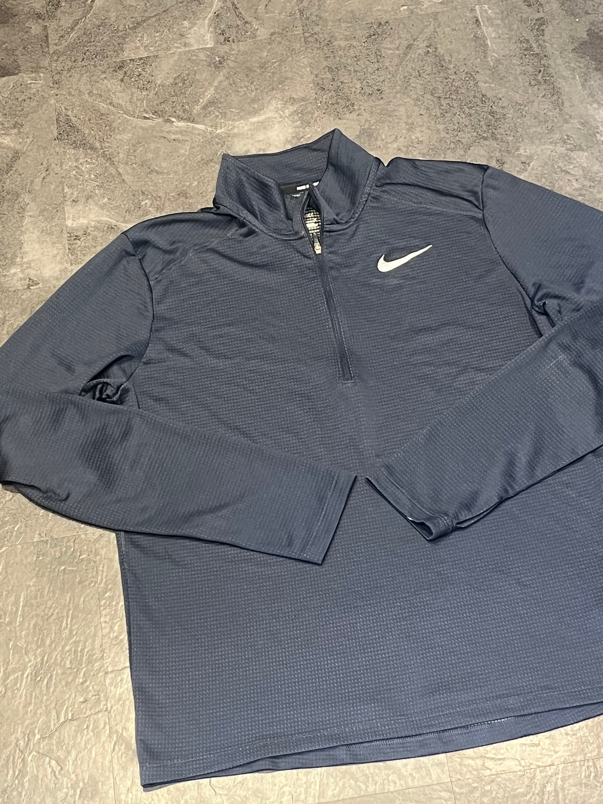 Navy Blue Nike Men’s Dri Fit Pacer 1/2 Zip Running Top