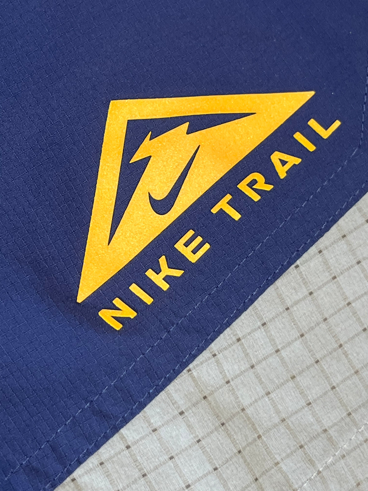 Blue & White Nike Men’s Dri Fit Trail 5” Brief Lined Running Shorts