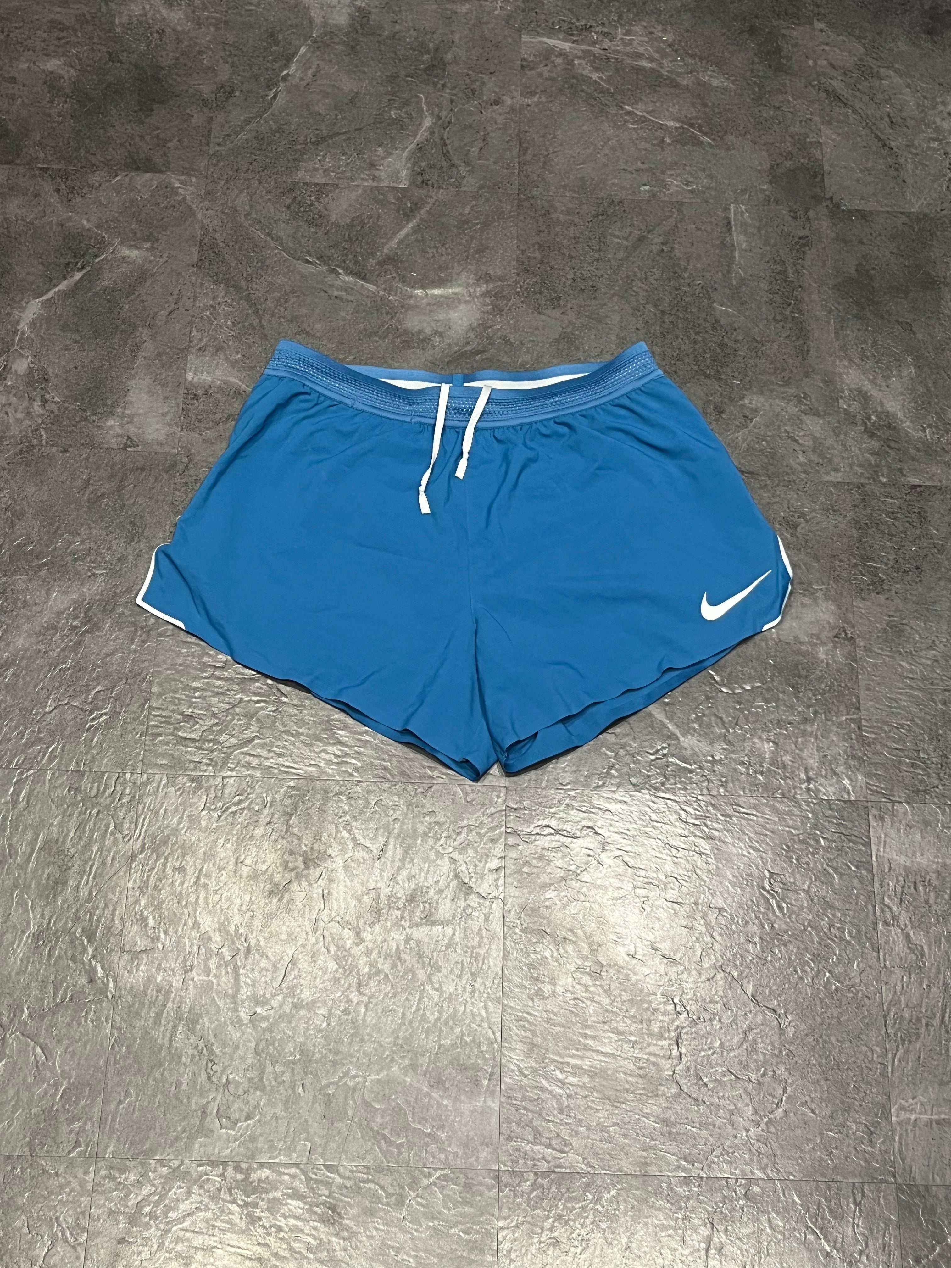 Blue Nike Men’s Dri Fit AeroSwift Pro Elite Racing 4” Split Shorts
