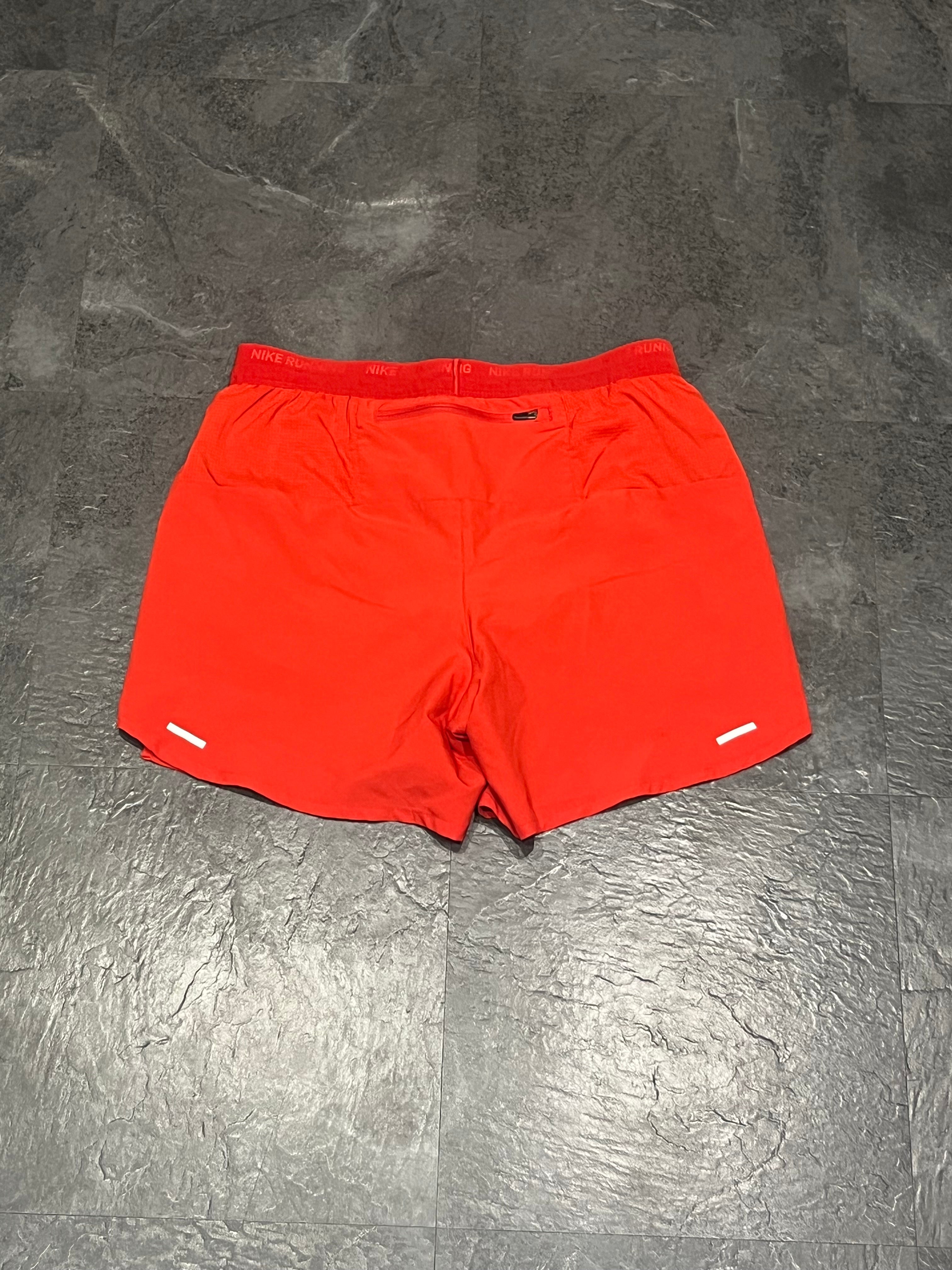 Red Nike Men’s Dri Fit Flex Stride 5” Brief Lined Running Shorts